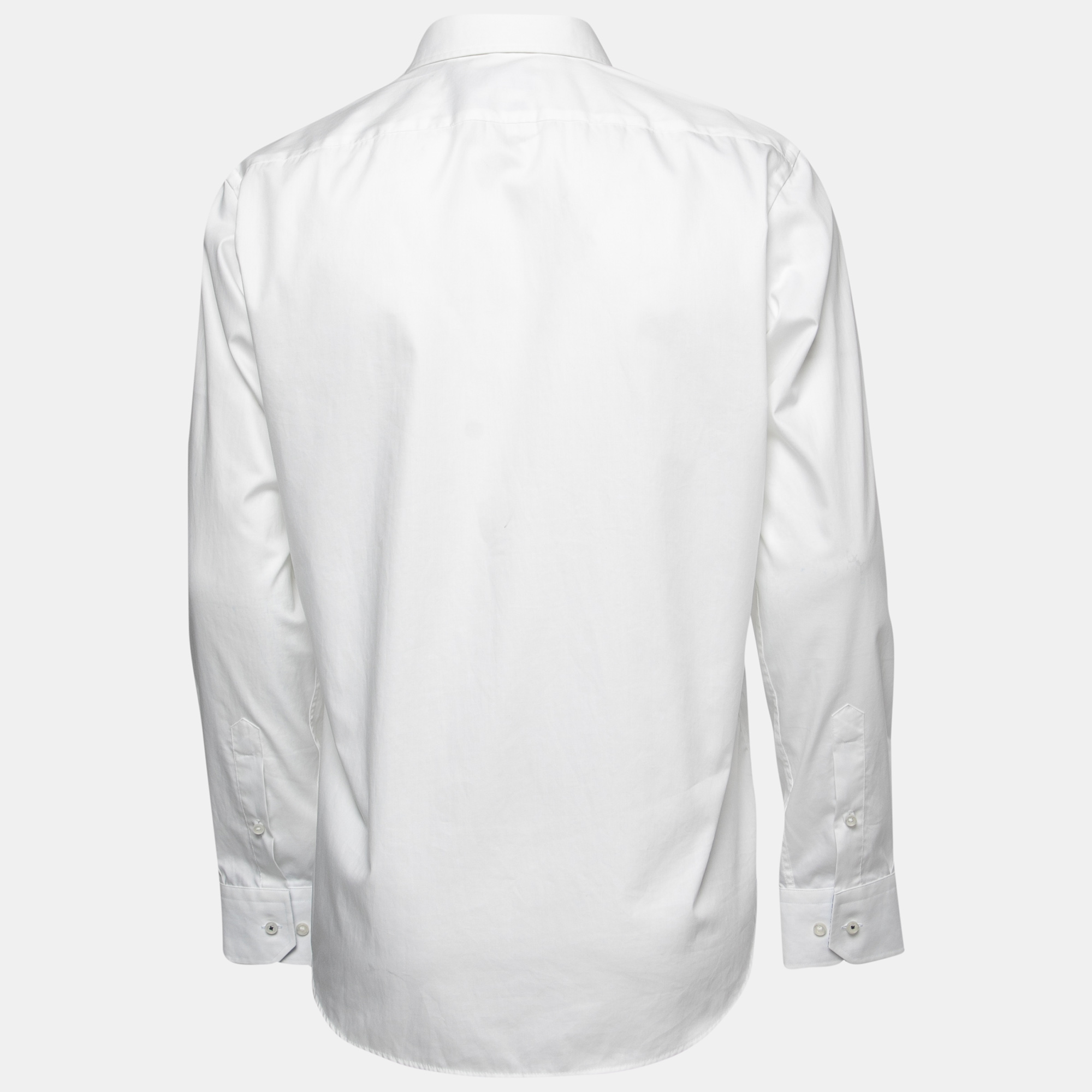 

Boss By Hugo Boss White Cotton Full Sleeve Regular Fit Easy Iron Shirt
