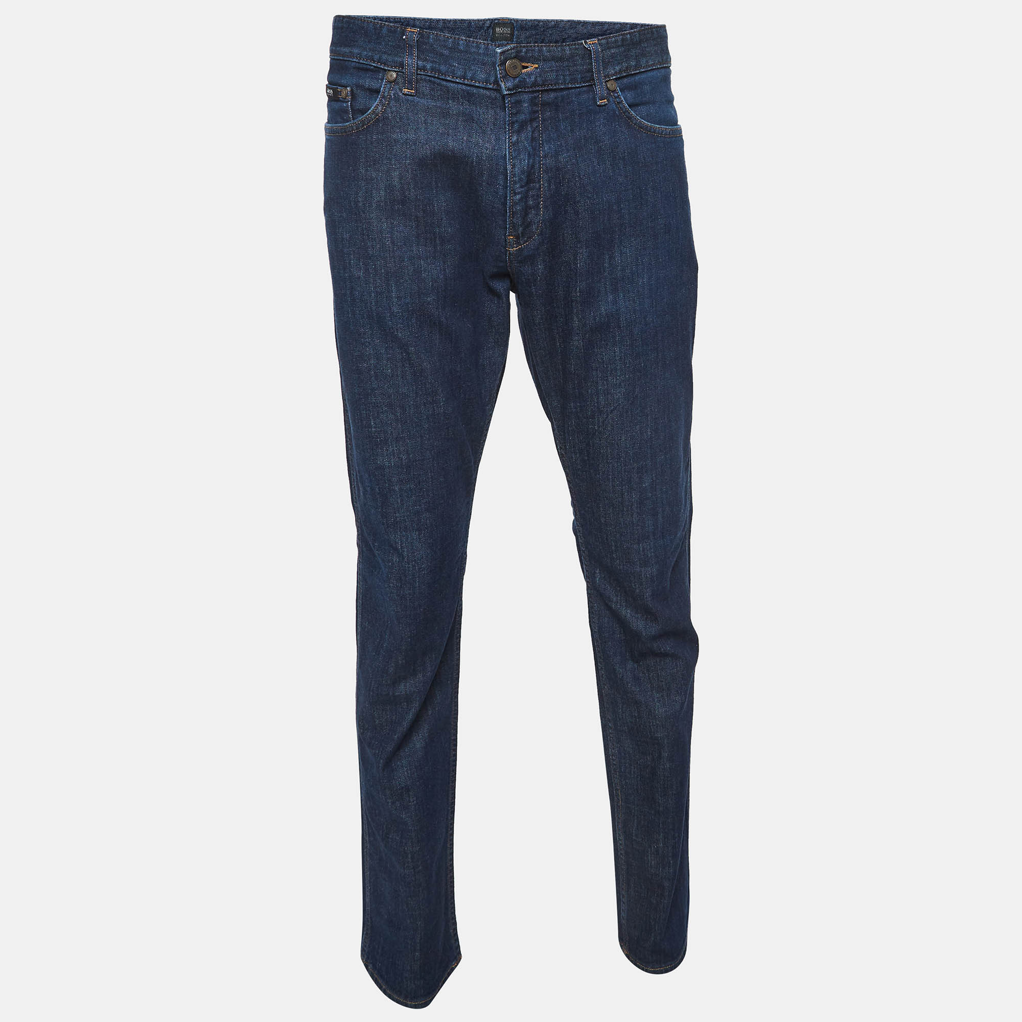 

Boss By Hugo Boss Stretch Denim Slim Fit Jeans  Waist 39, Navy blue
