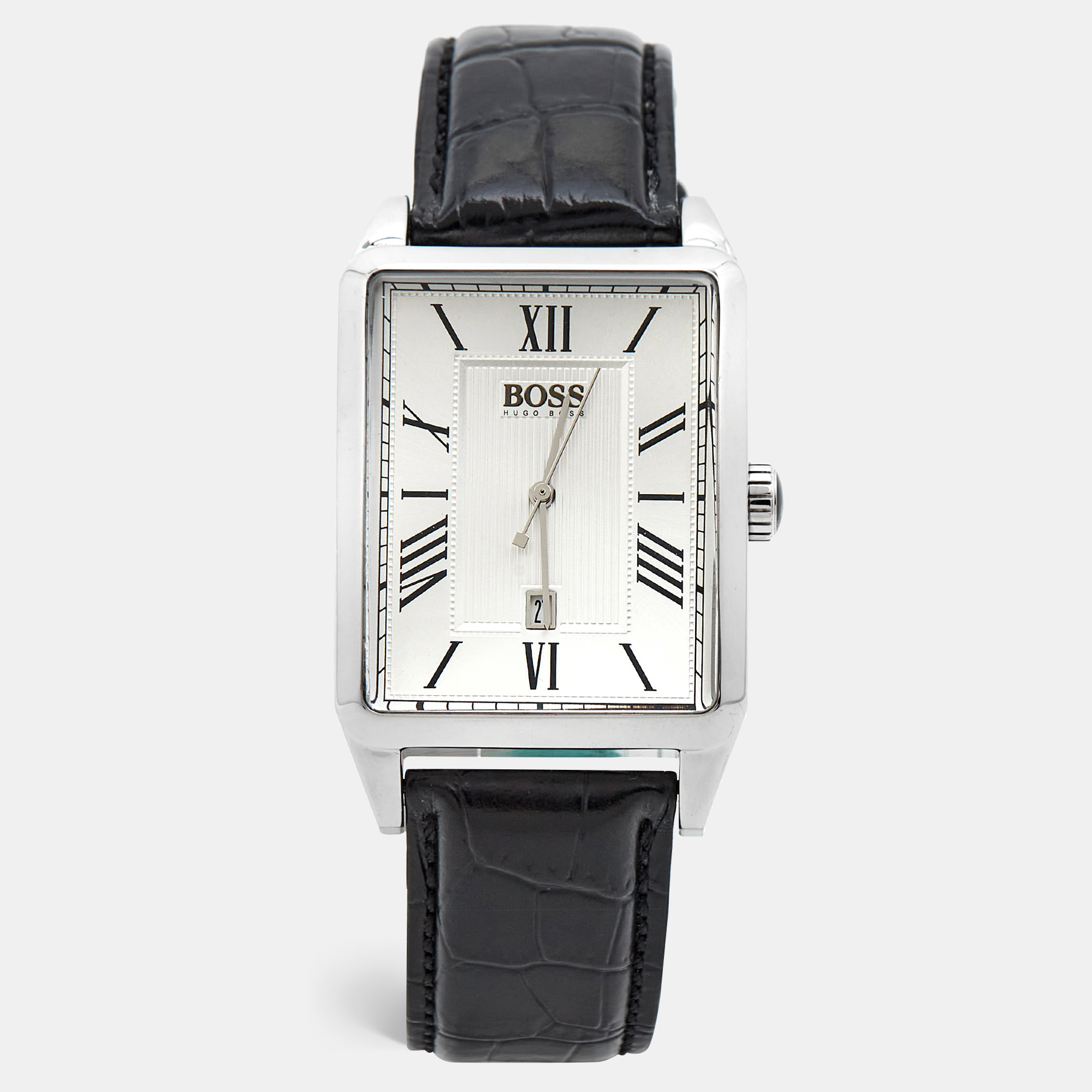 

Boss By Hugo Boss Silver Stainless Steel, Black