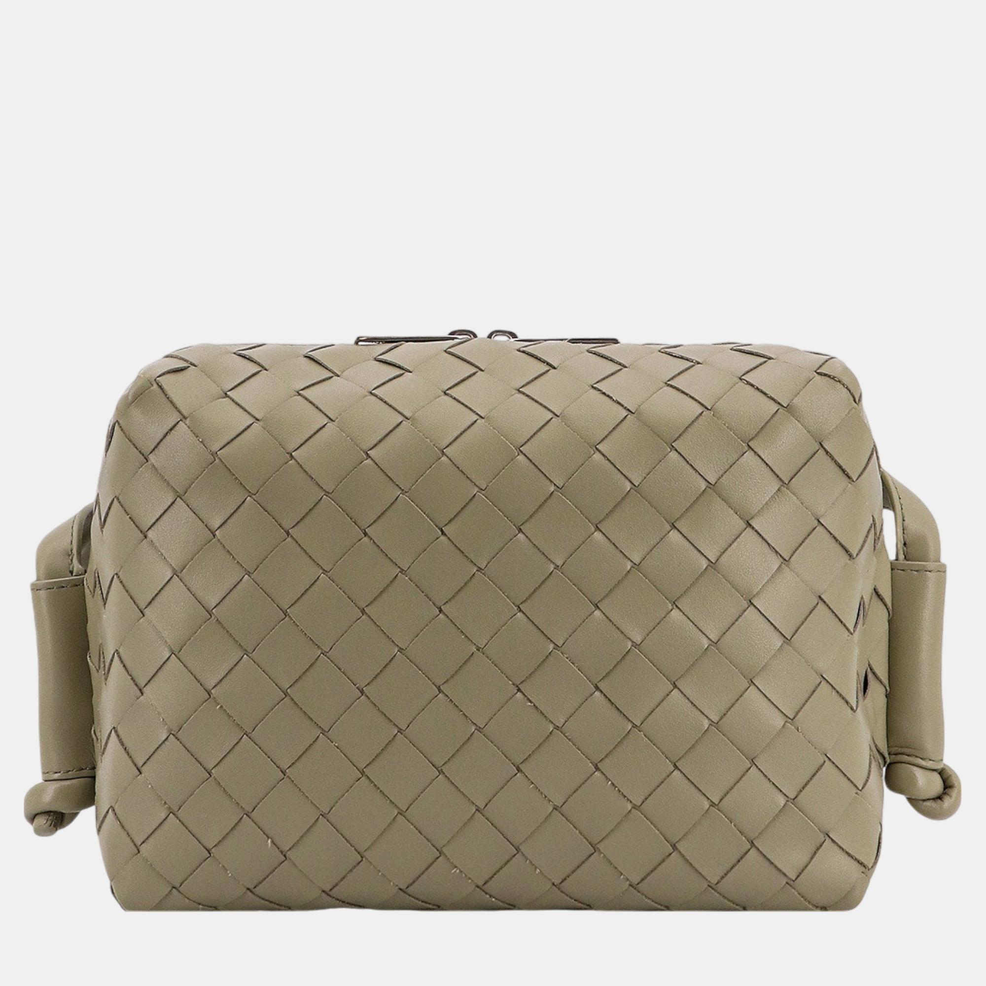 

Bottega Veneta Green Leather Shoulder Bag