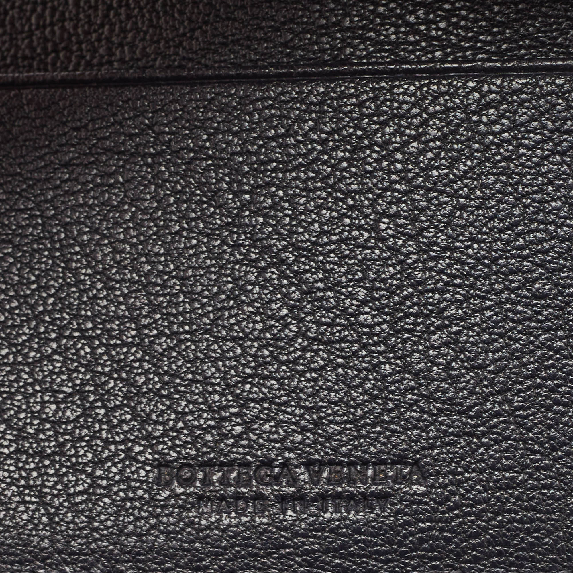 Bottega Veneta Blue Intrecciato Leather Bifold Wallet 