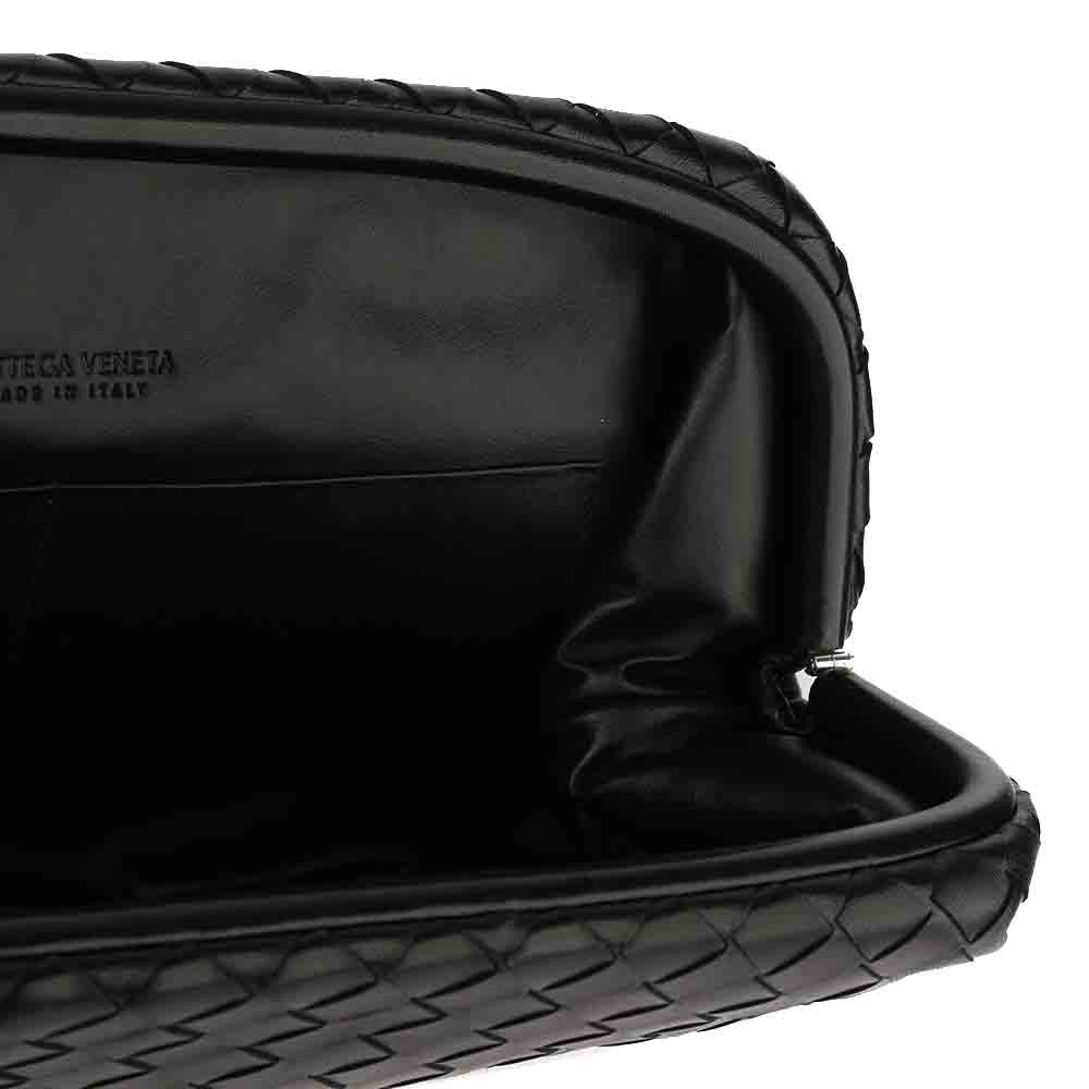 

Bottega Veneta Black Leather Clutch