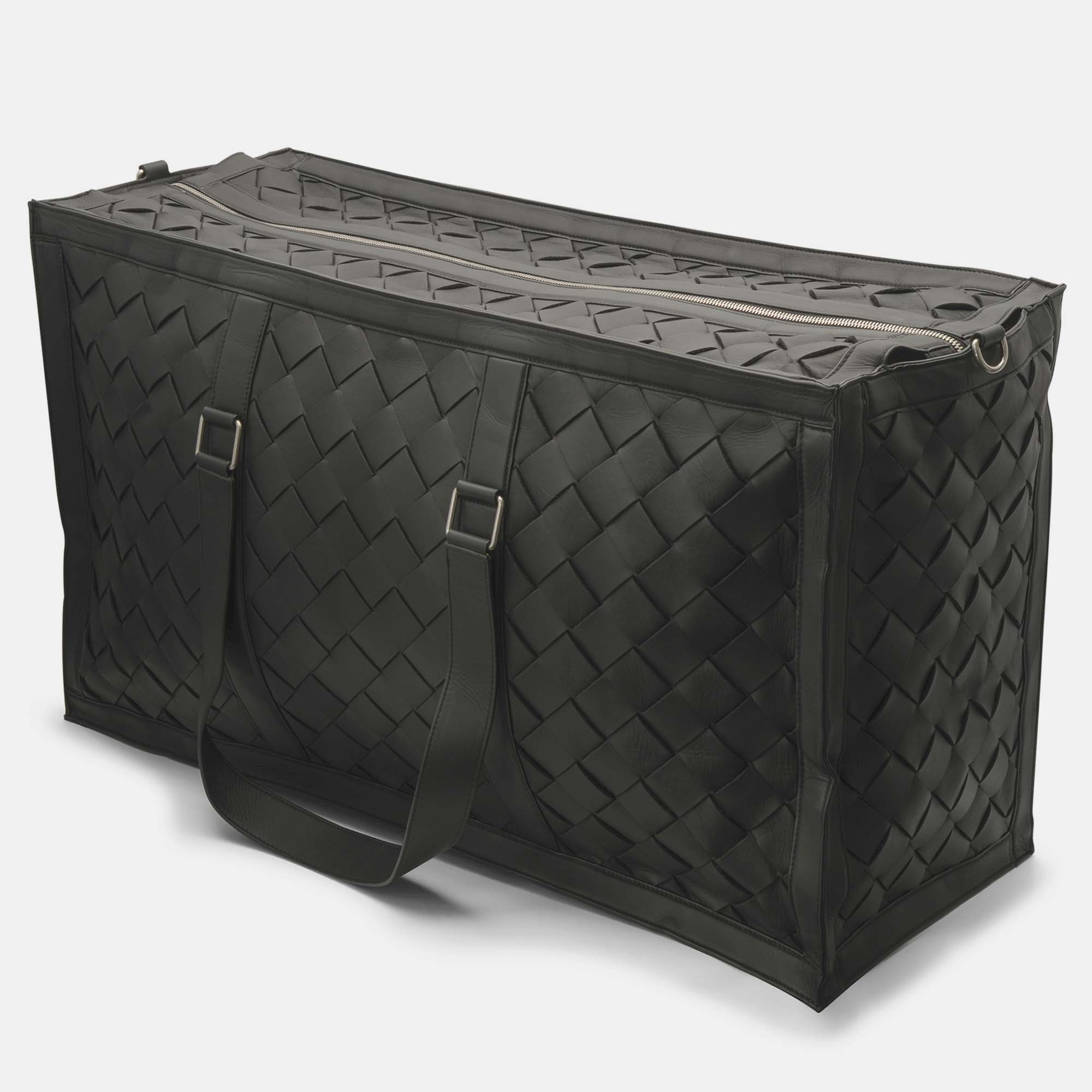 

Bottega Veneta Black Leather Duffel