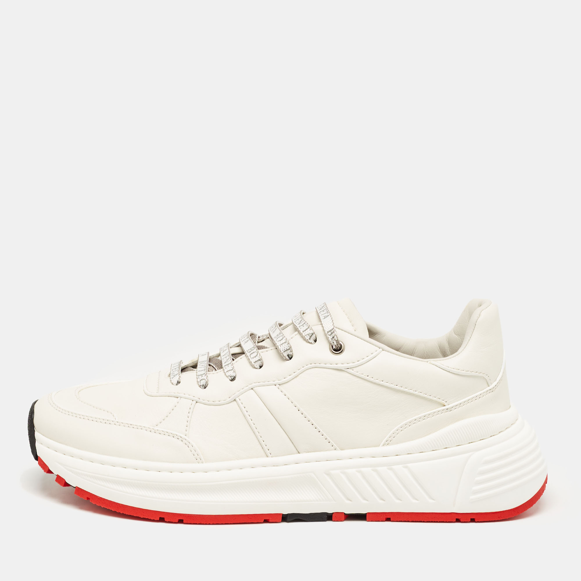 

Bottega Veneta White Leather Speedster Sneakers Size