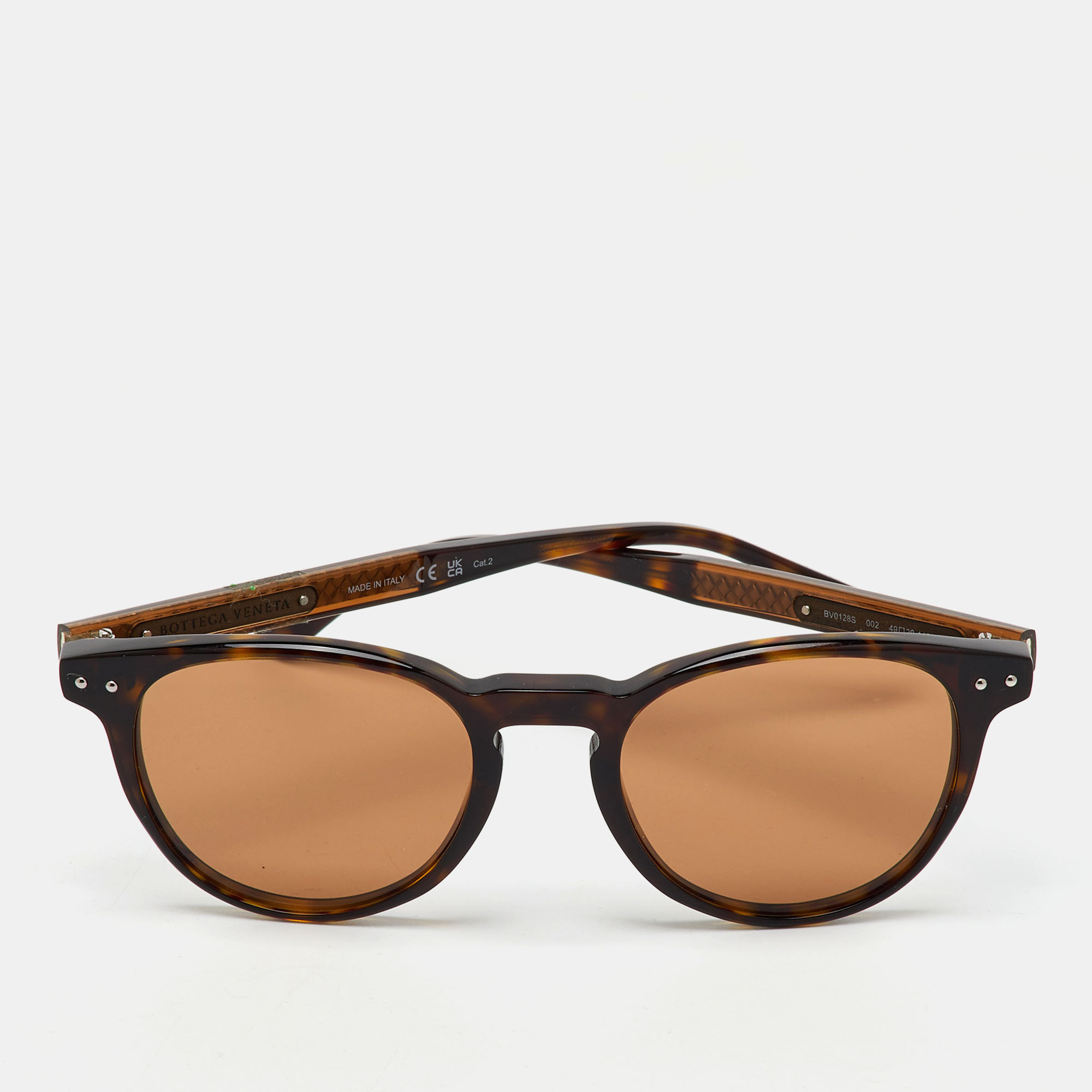 

Bottega Veneta Havana/Brown BV0128S Oval Sunglasses