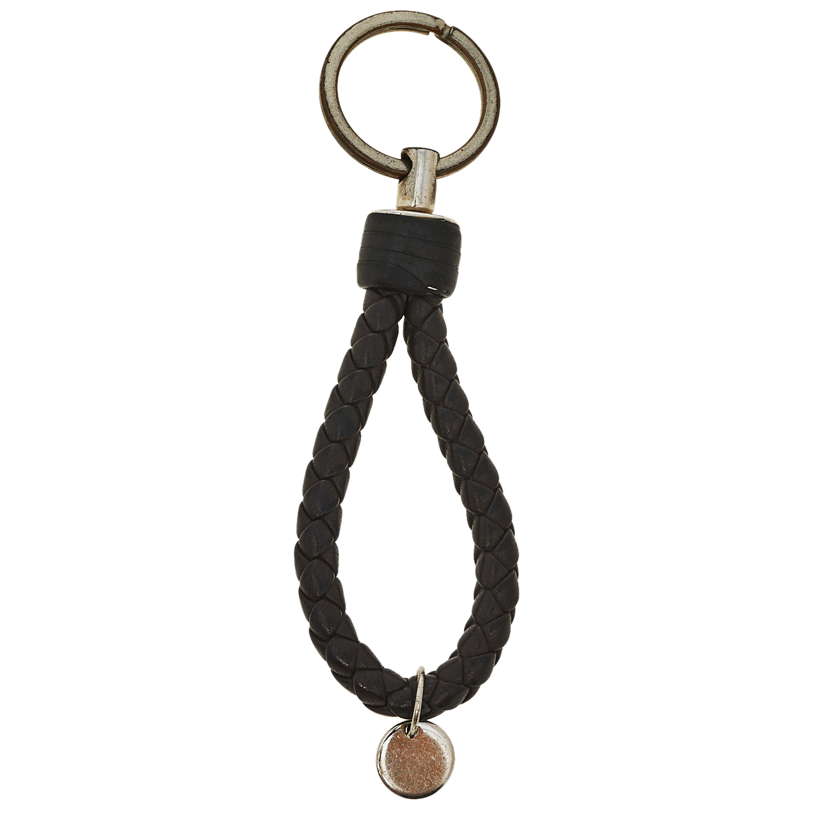 

Bottega Veneta Brown Intrecciato Nappa Leather Key Ring