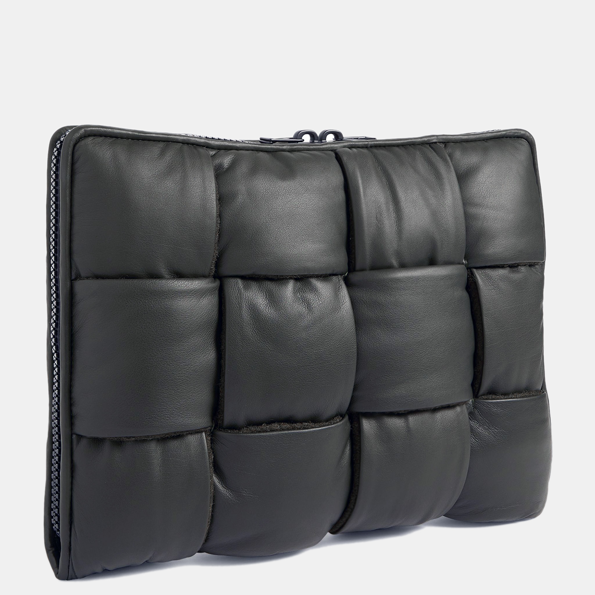 

Bottega Veneta Black Padded Leather Laptop Case