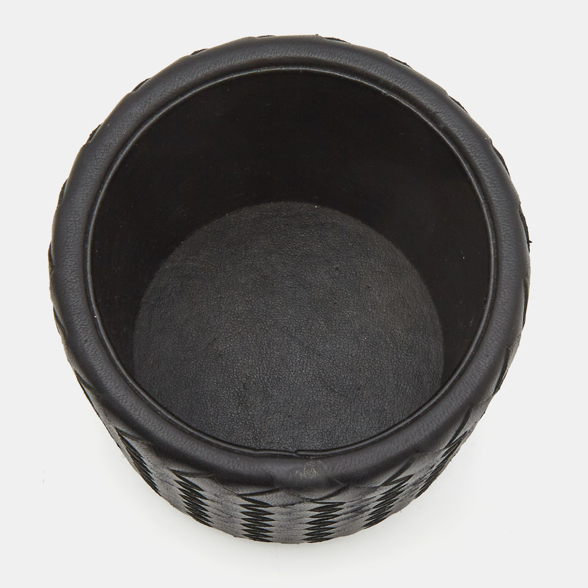 

Bottega Veneta Black Intrecciato Leather Pen Holder