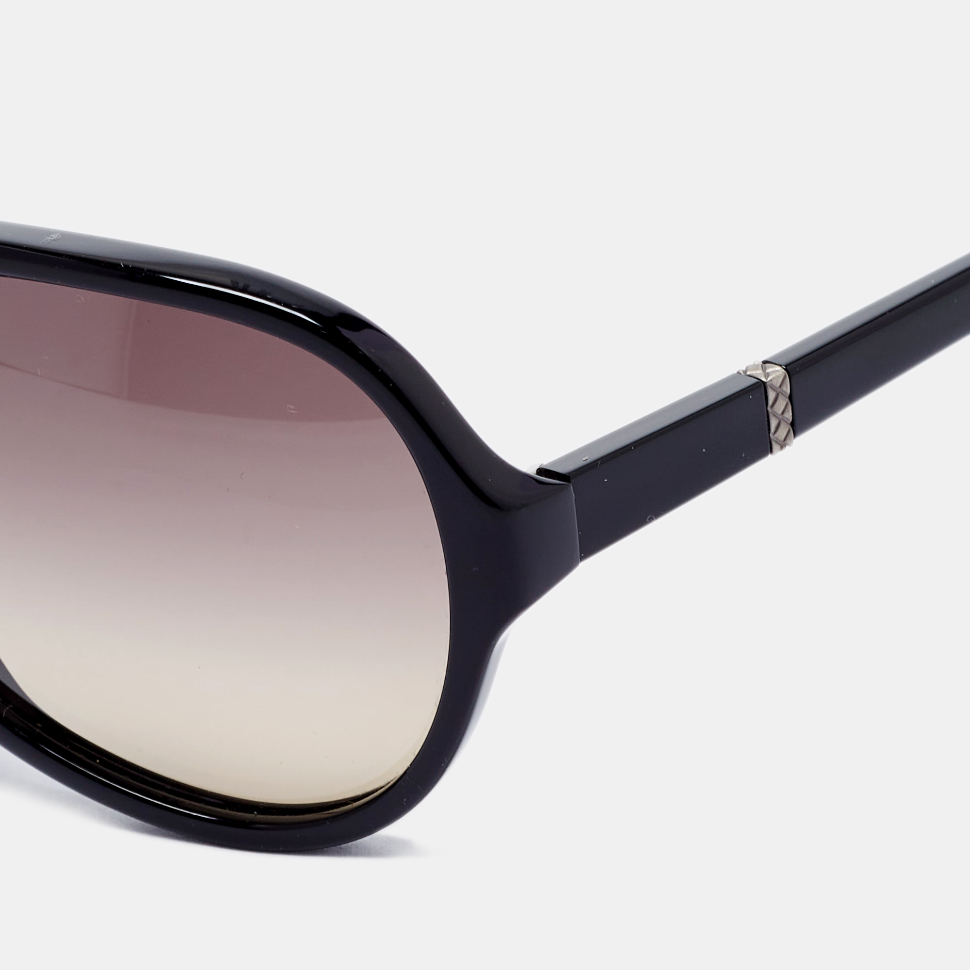 

Bottega Veneta Black Gradient Aviator Sunglasses