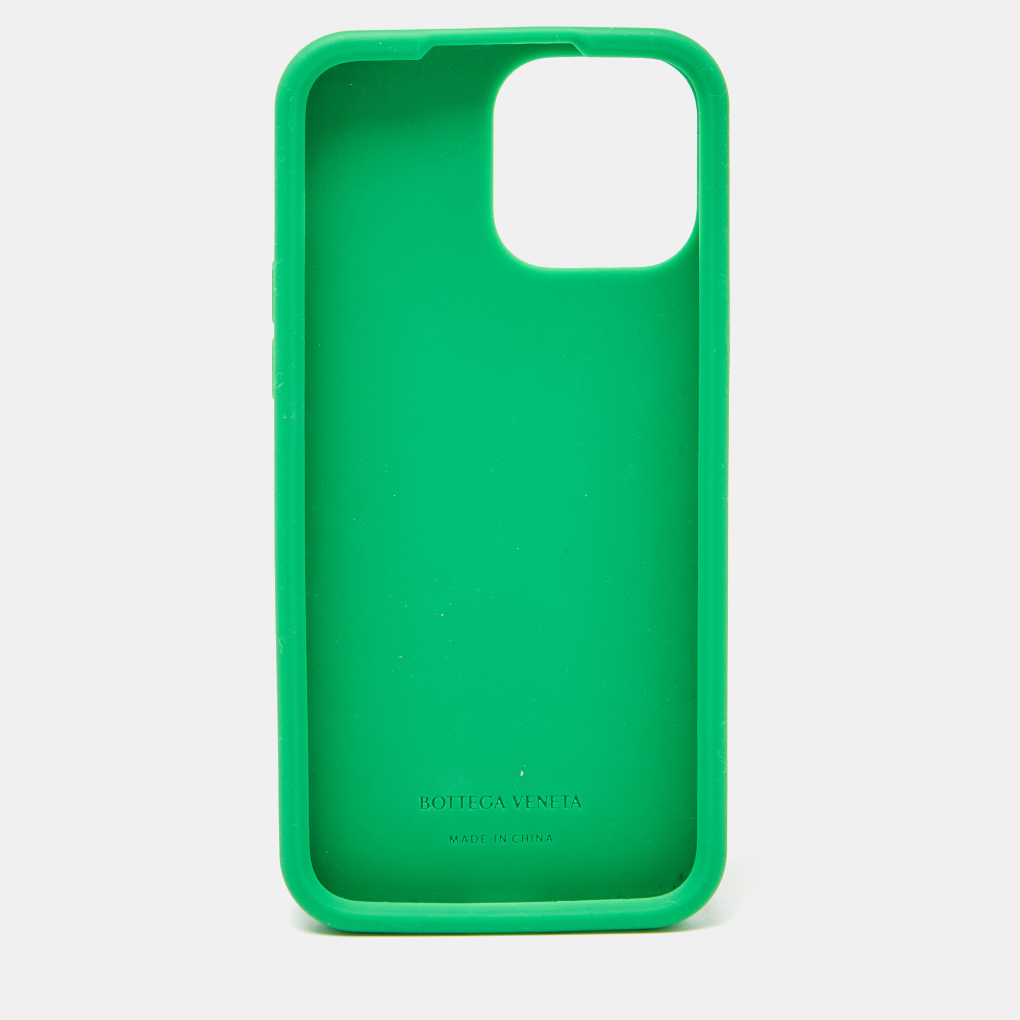 

Bottega Veneta Green Intrecciato Rubber Silicone iPhone 13 Pro Max Case