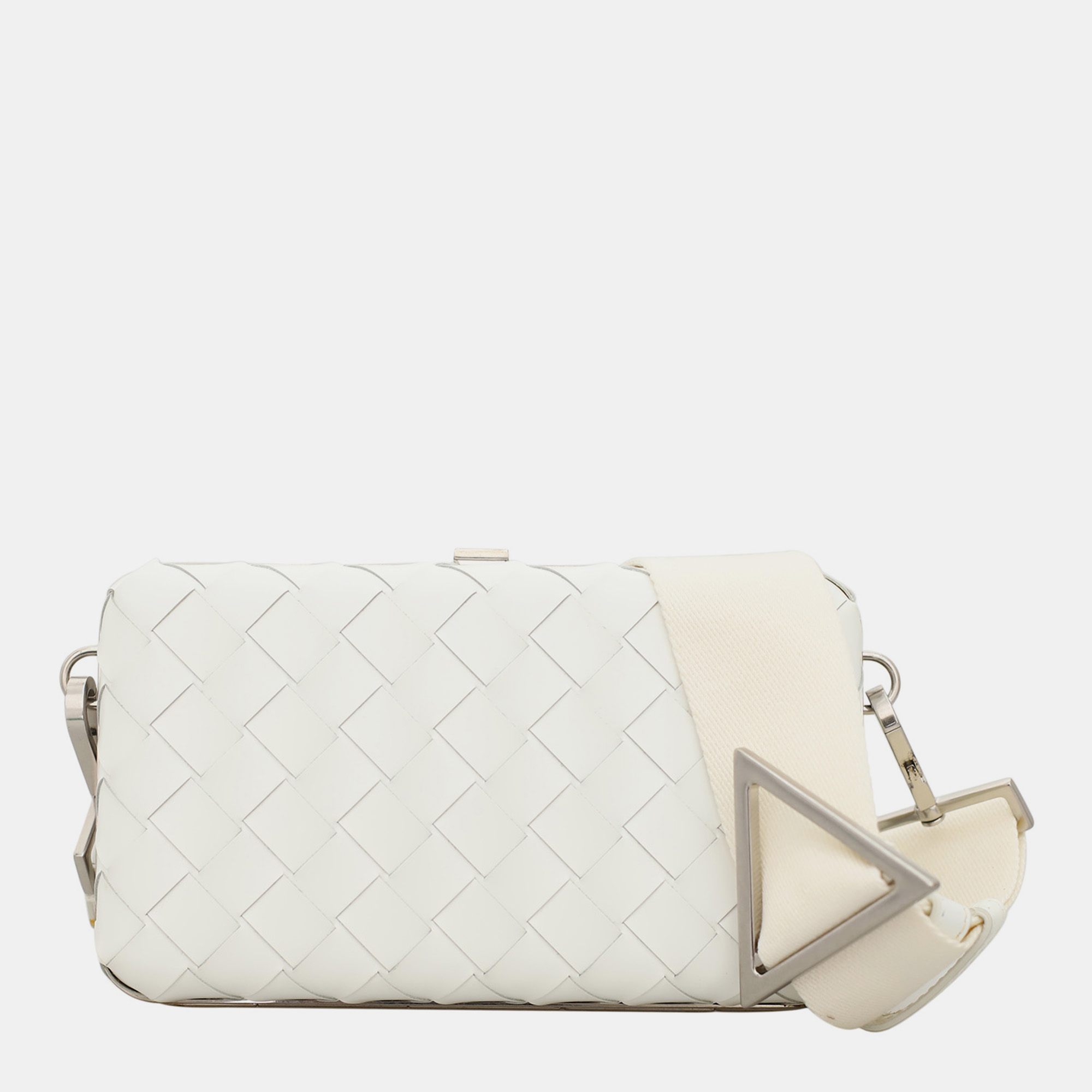

Intrecciato Case Crossbody Bag, White