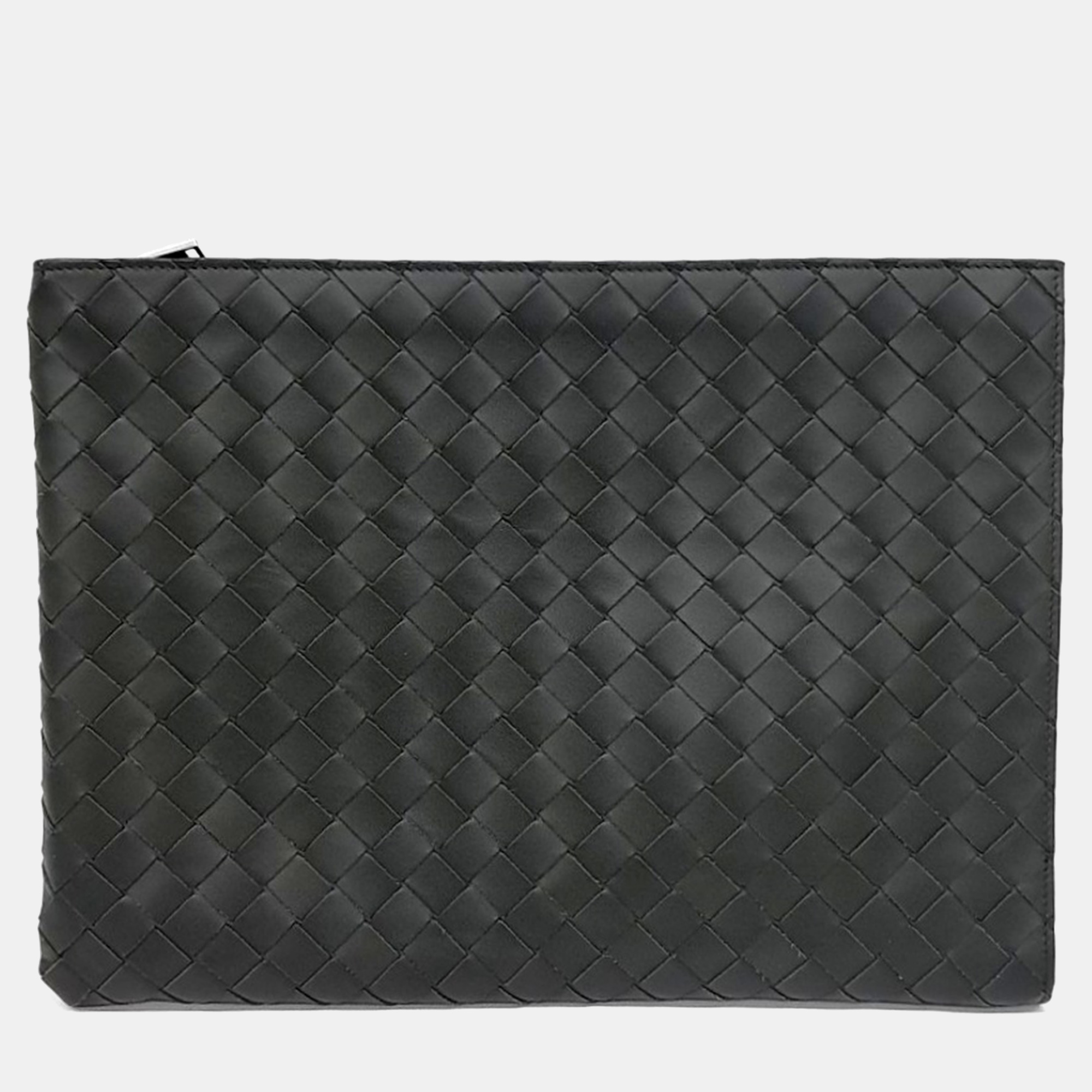 

Bottega Veneta Black Leather Mesh Clutch