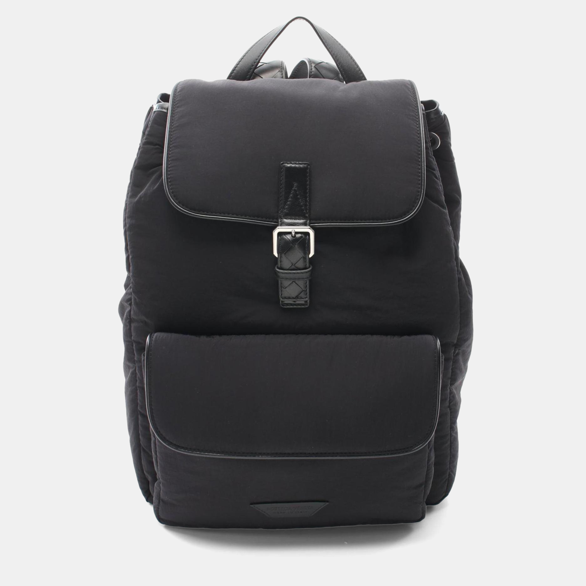 

Bottega Veneta Crossroads Backpack Nylon Leather Black