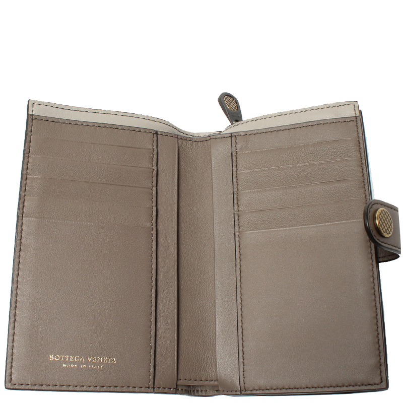 

Bottega Veneta Brown Intrecciato Leather Trifold Continental Wallet