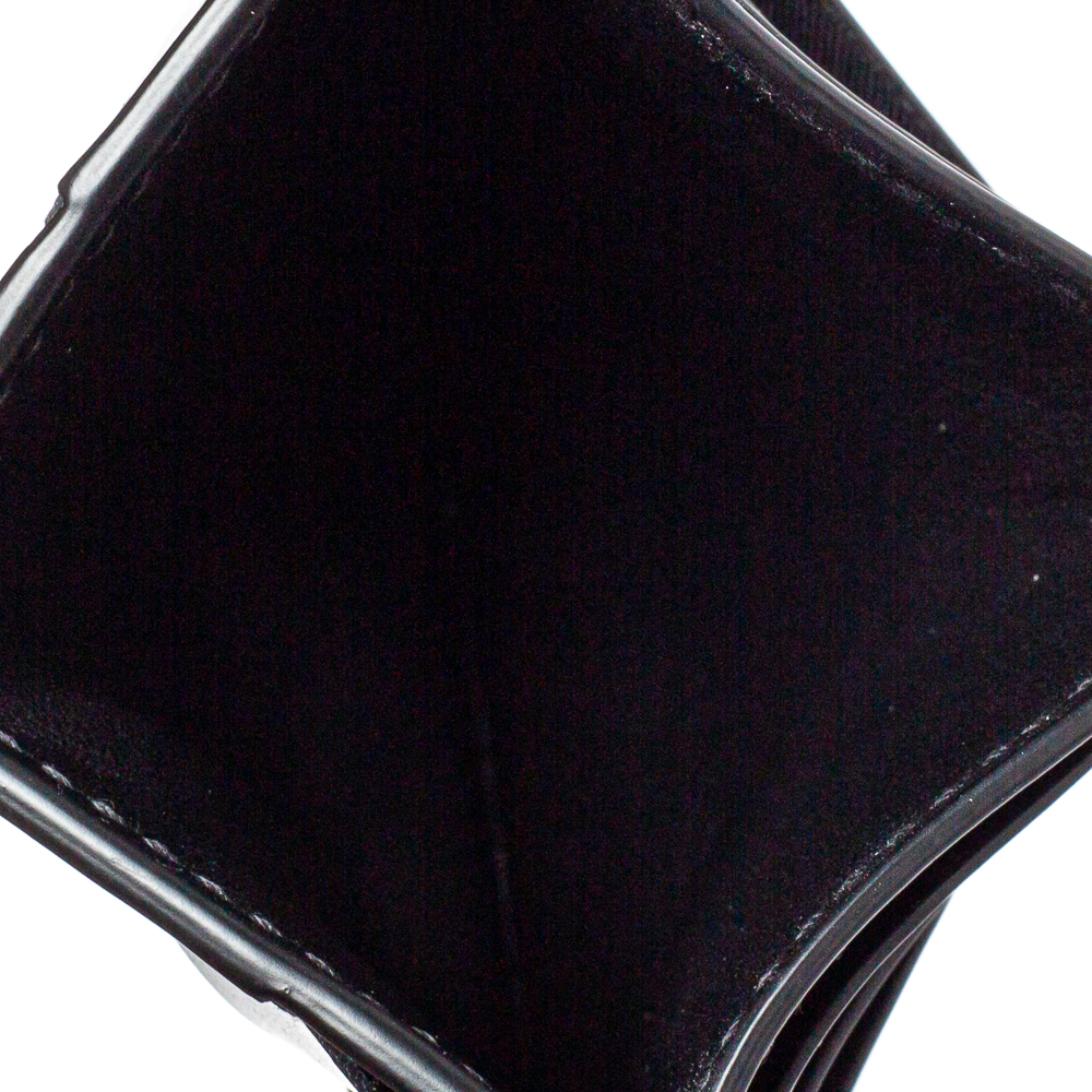 

Bottega Veneta Black Glossy Intrecciato Leather Card Holder