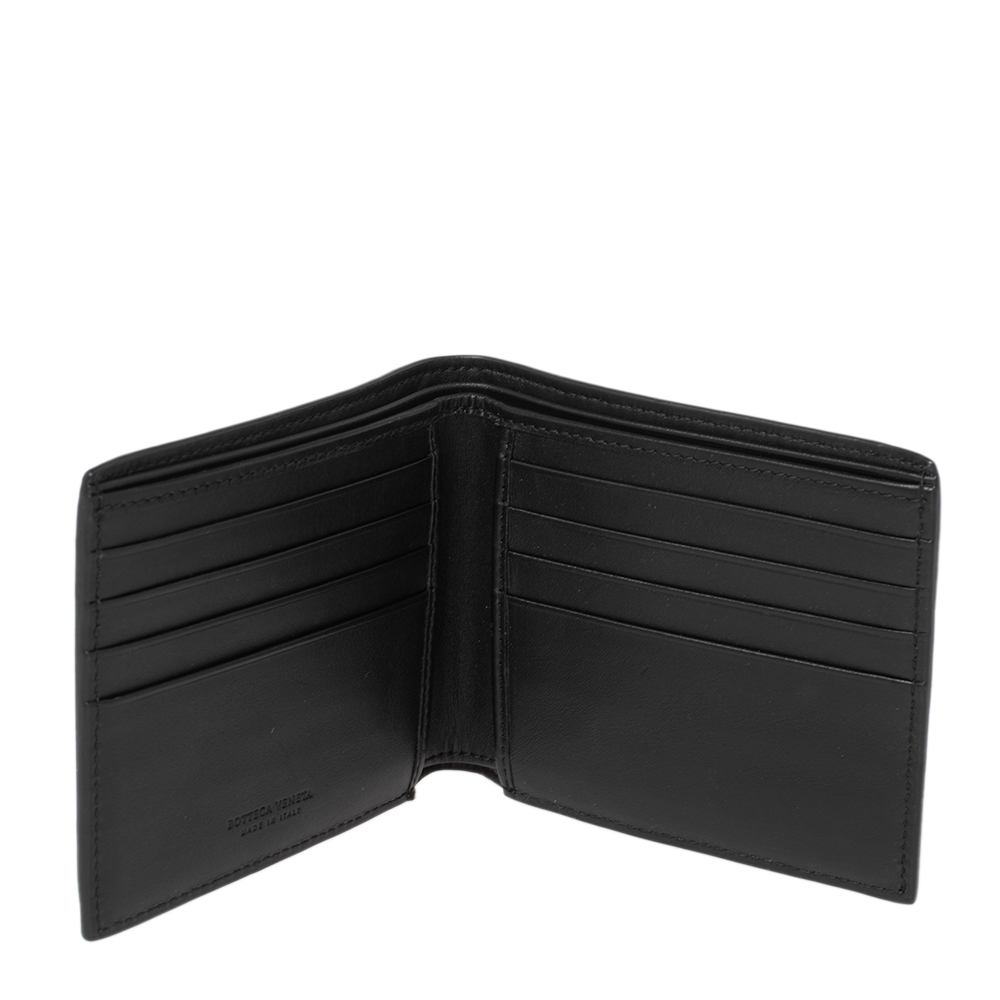 

Bottega Veneta Black Intrecciato Leather Bifold Wallet