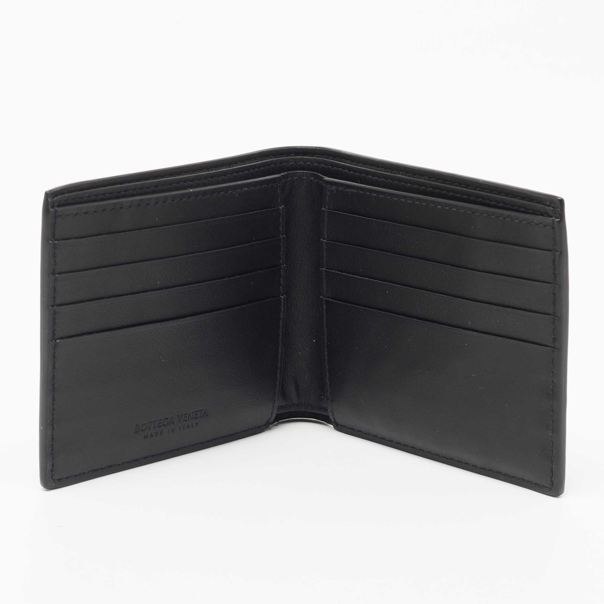 

Bottega Veneta Black Intrecciato Leather Bifold Wallet