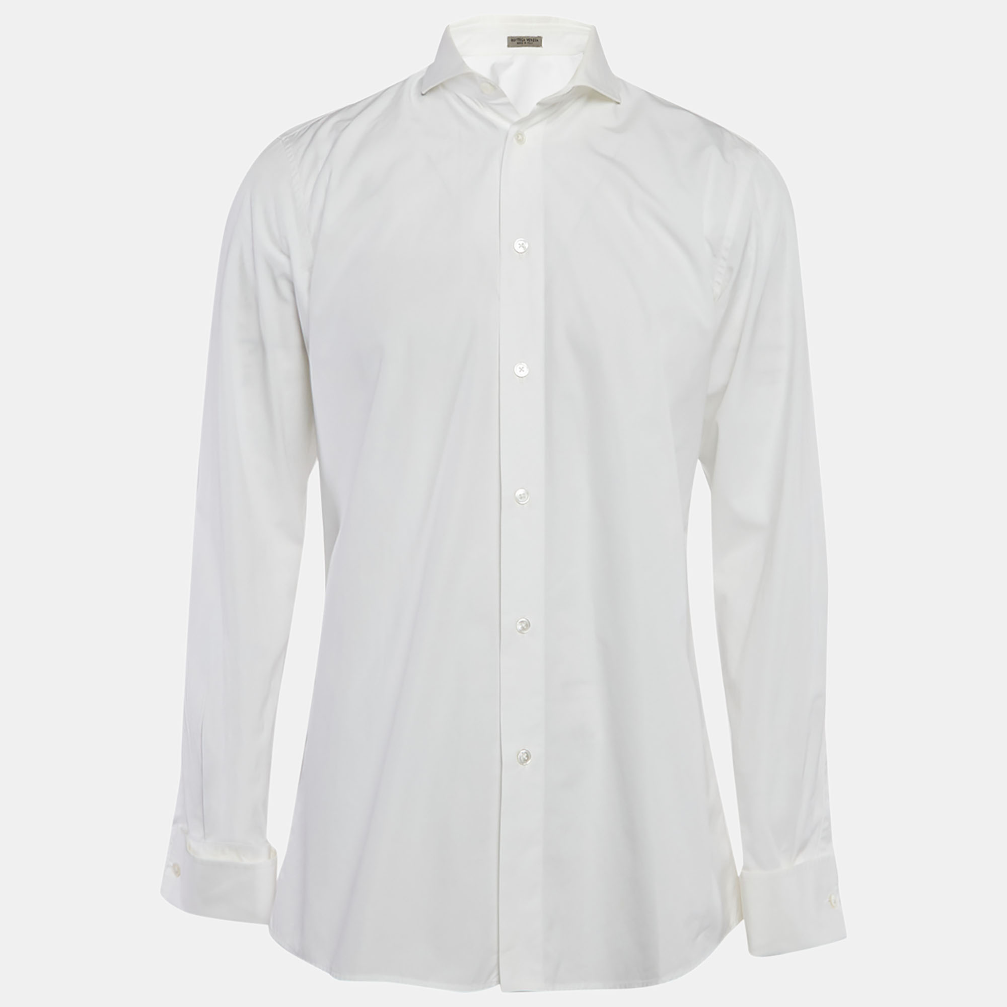 

Bottega Veneta White Cotton Button Front Shirt M