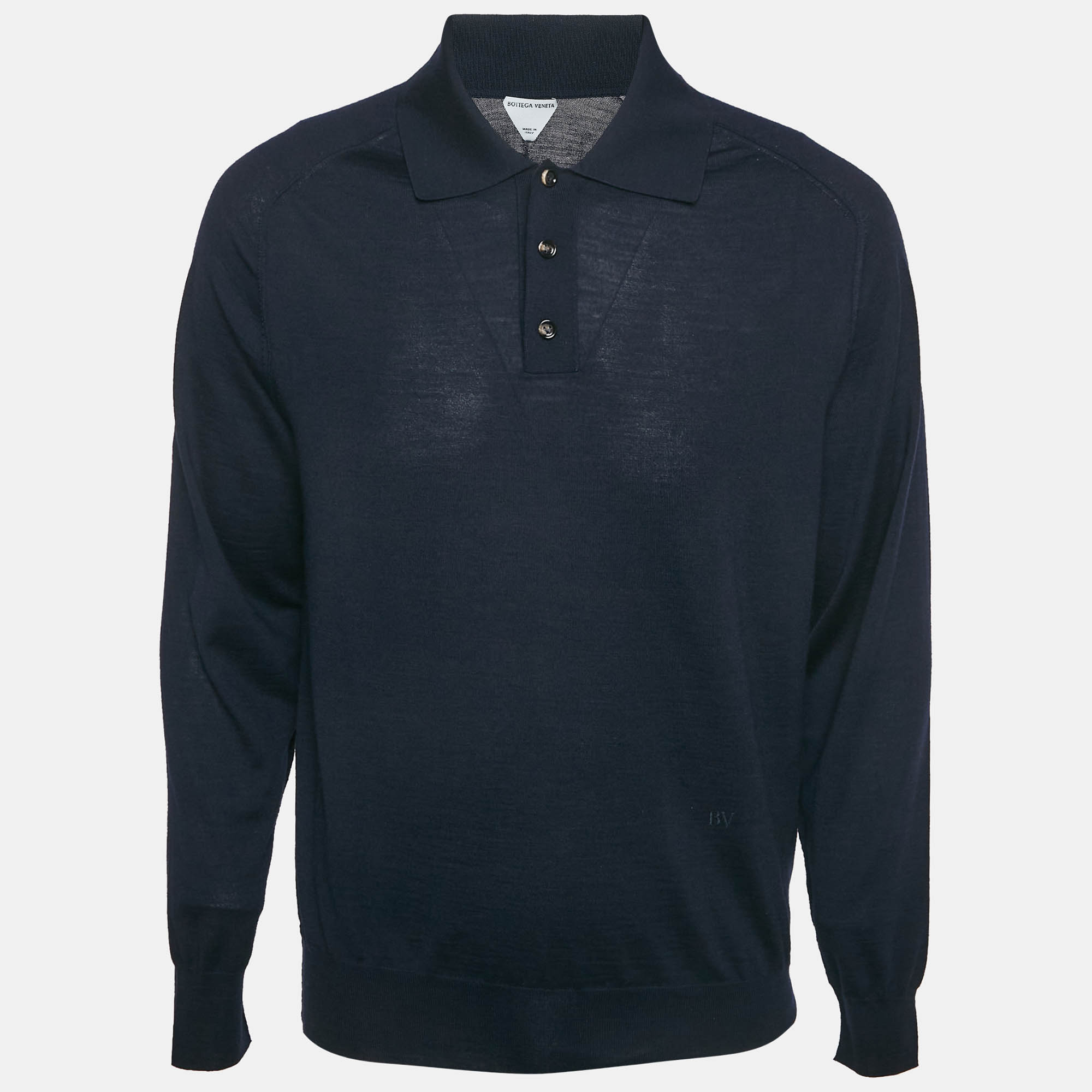 

Bottega Veneta Navy Blue Wool Knit Pullover M