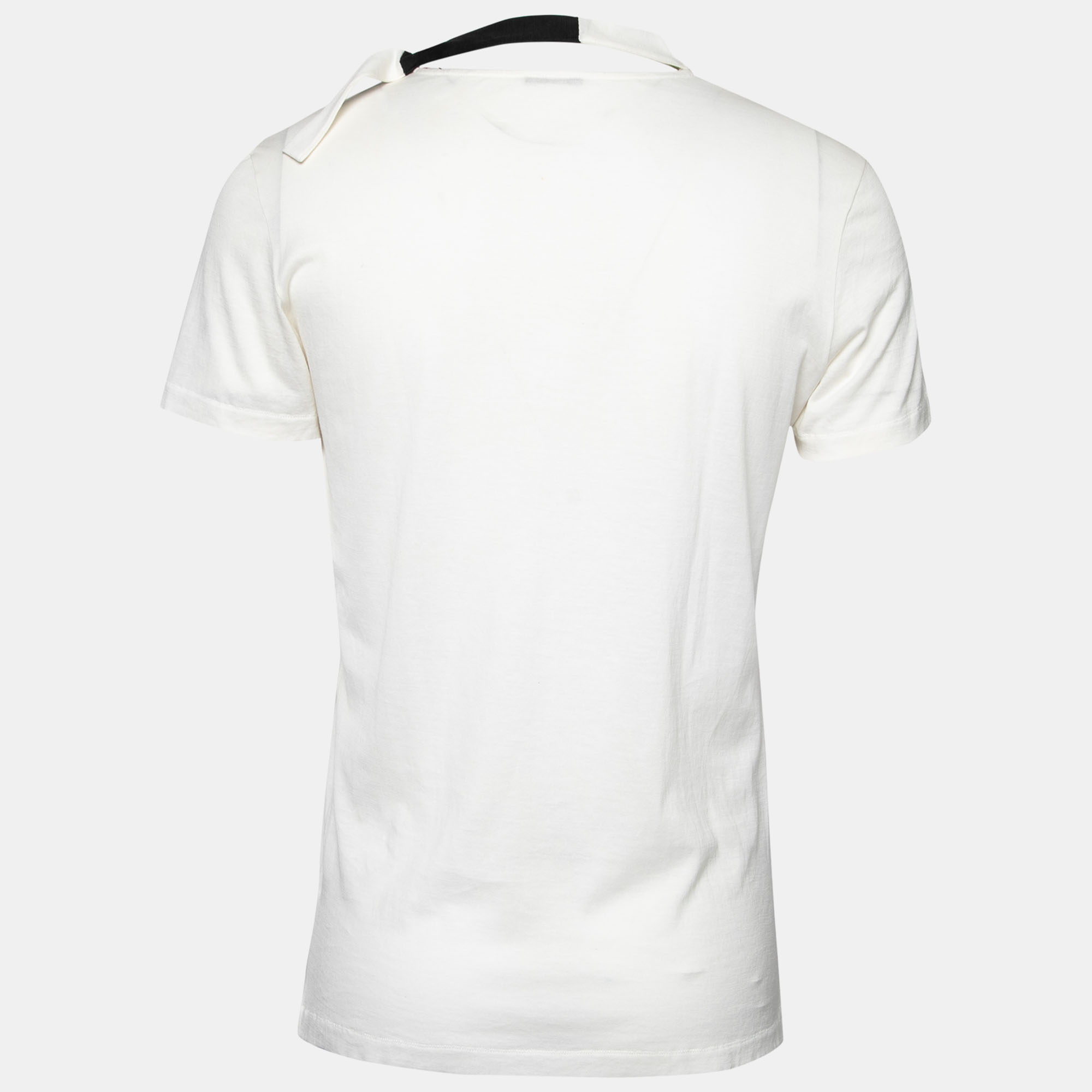 

Bottega Veneta Cream Cotton Short Sleeve T-Shirt