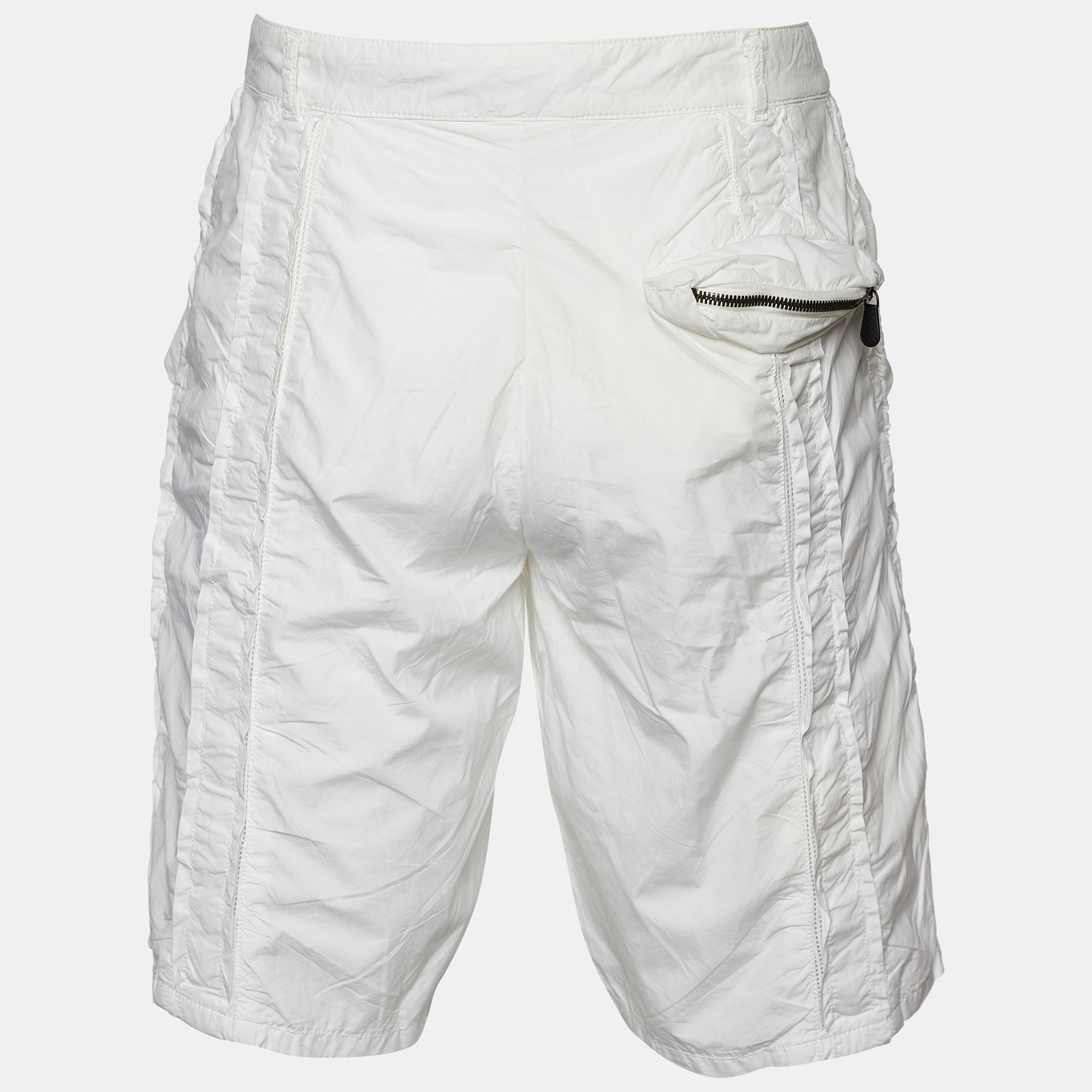 

Bottega Veneta White Cotton Cargo Shorts