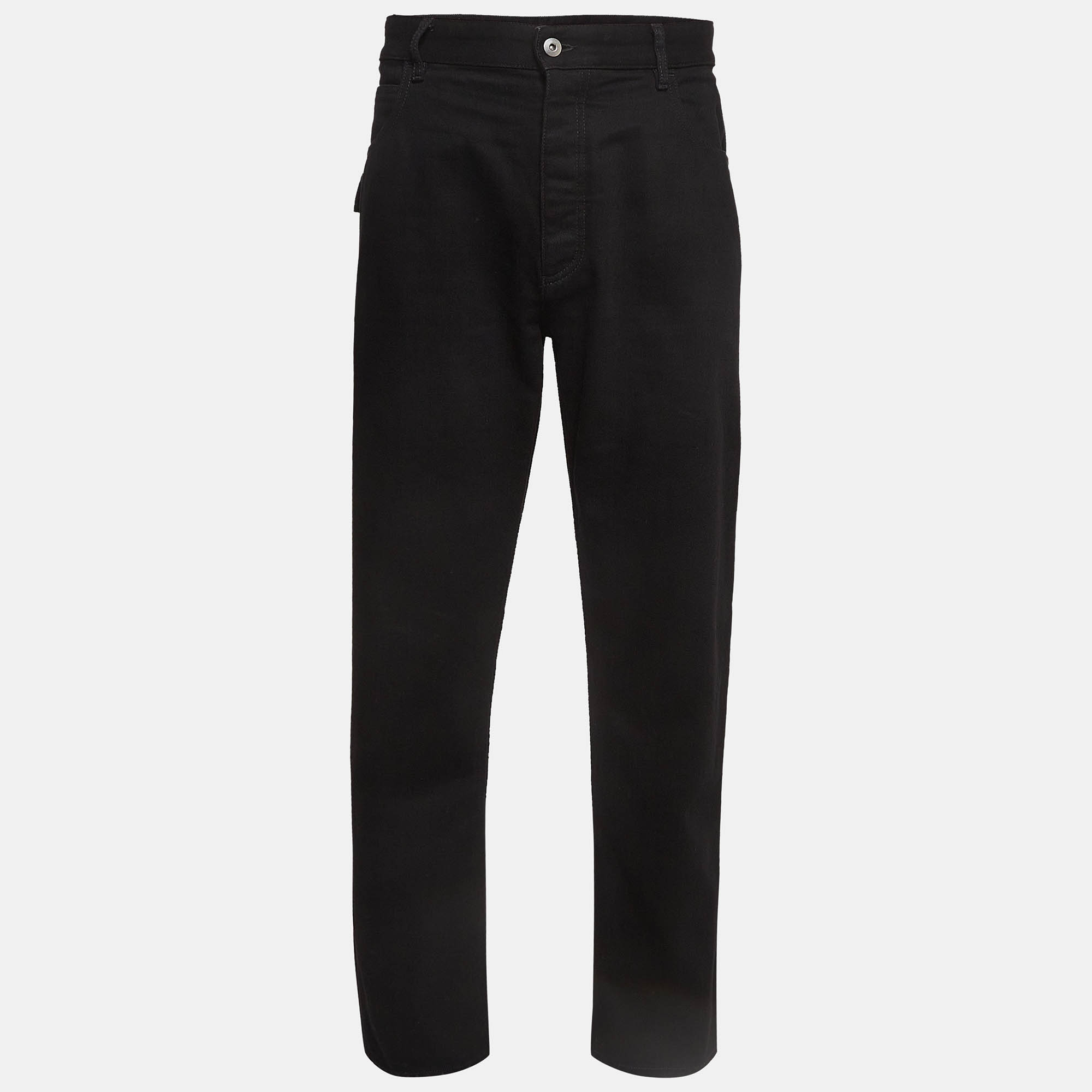

Bottega Veneta Black Denim Jeans XL Waist 36"