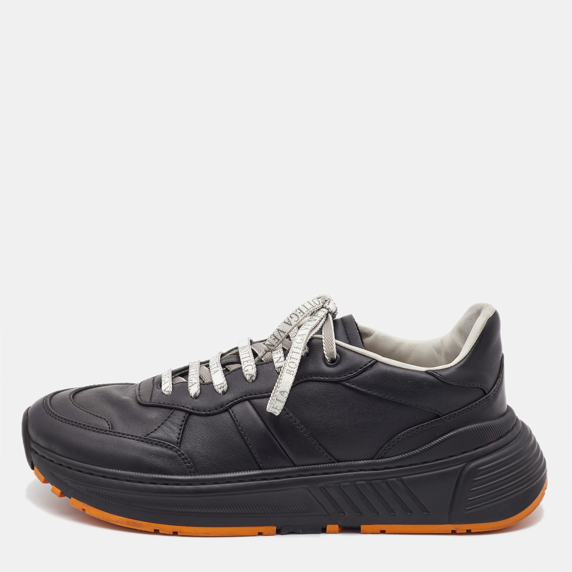 Pre-owned Bottega Veneta Black Speedster Low Top Sneakers Size 42.5