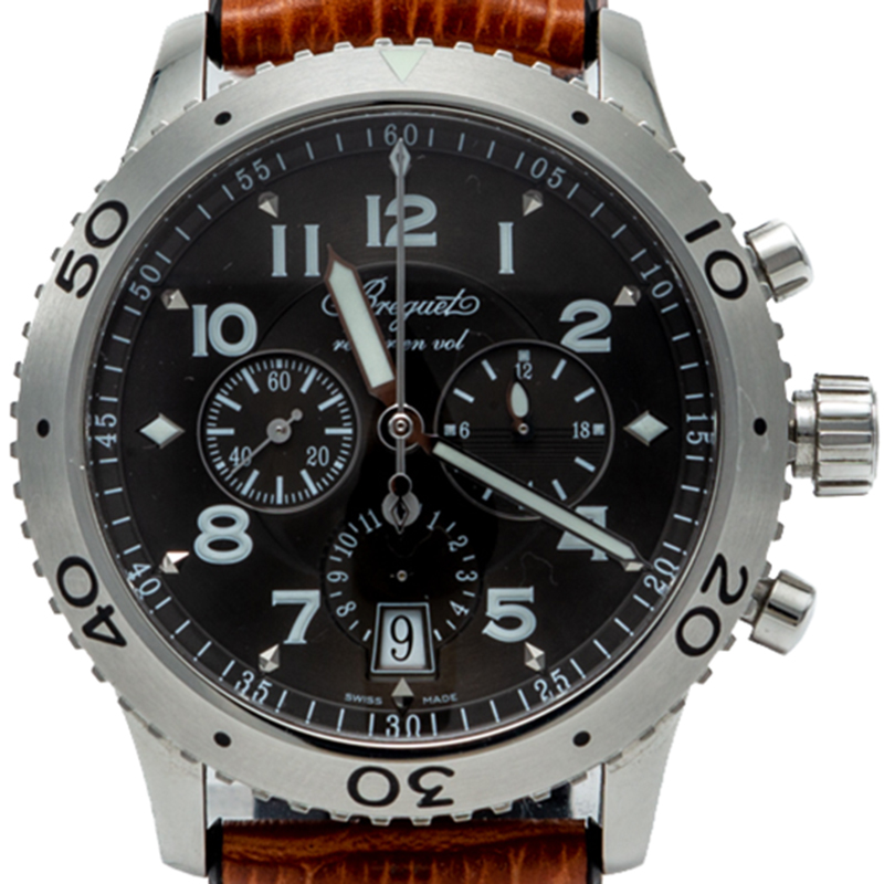 

Breguet Grey Type XXI Stainless Steel Automatic Flyback Chronograph Men'S Watch