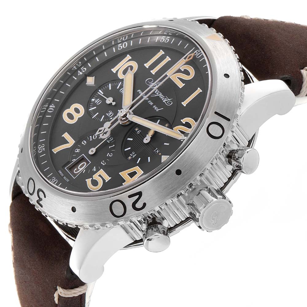 

Breguet Gray Stainless Steel Aeronavale Type Flyback, Grey