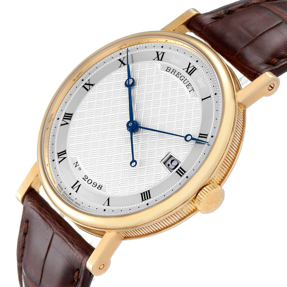 

Breguet Silver 18K Yellow Gold Classique 5177 Men's Wristwatch 38 MM