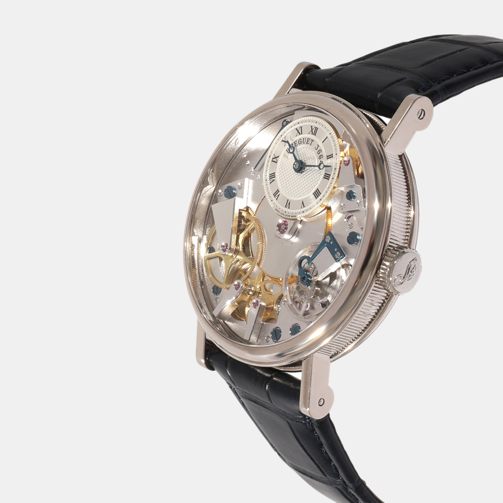 

Breguet Silver 18K White Gold La Tradition 7027BB/11/9V6 Men's Wristwatch 37 mm