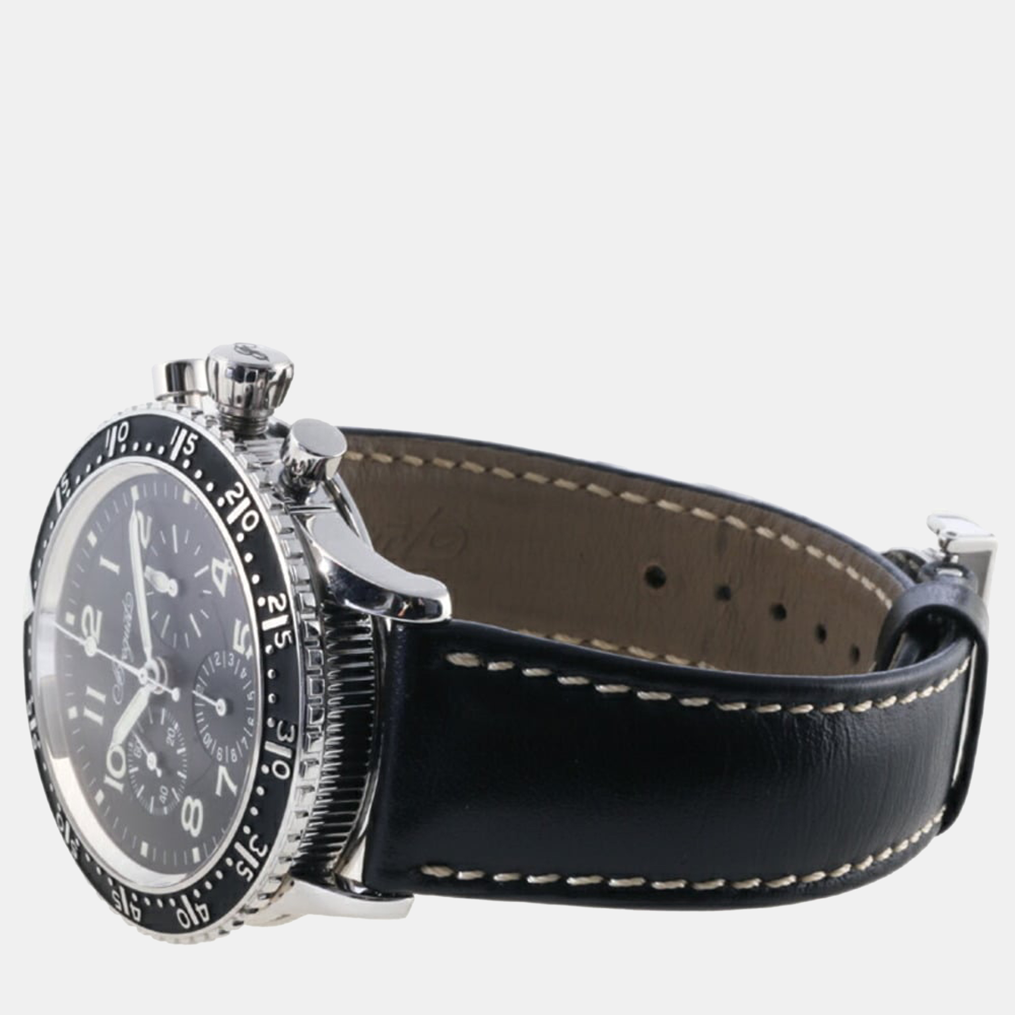

Breguet Black Stainless Steel Type XX Aeronavale 3803ST 92 3W6 Automatic Men's Wristwatch 39 mm