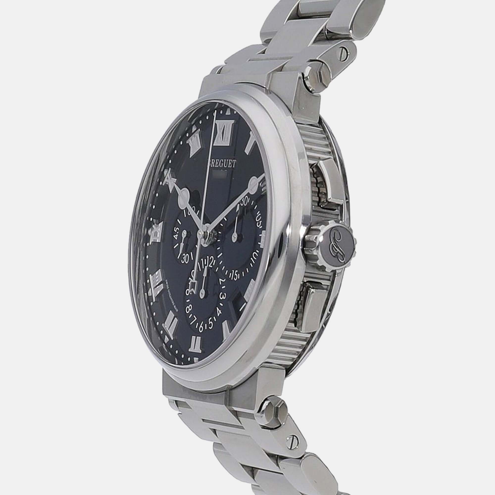 

Breguet Blue Titanium Marine Chronograph 5527 5527TI/Y1/TWO Men's Wristwatch 42 mm