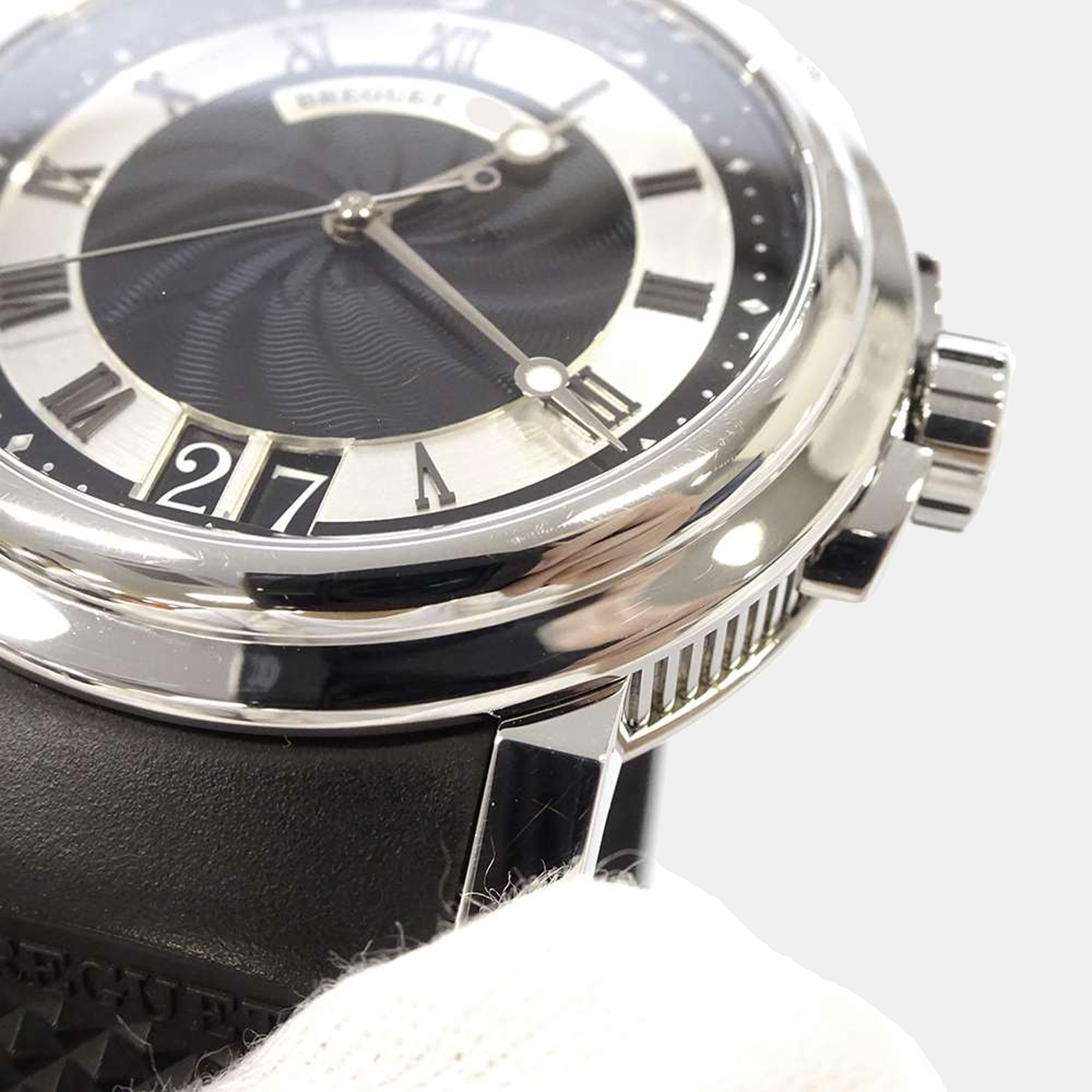 

Breguet Black Stainless Steel Marine 5817ST/92/5V8 Men's Wristwatch 39 mm
