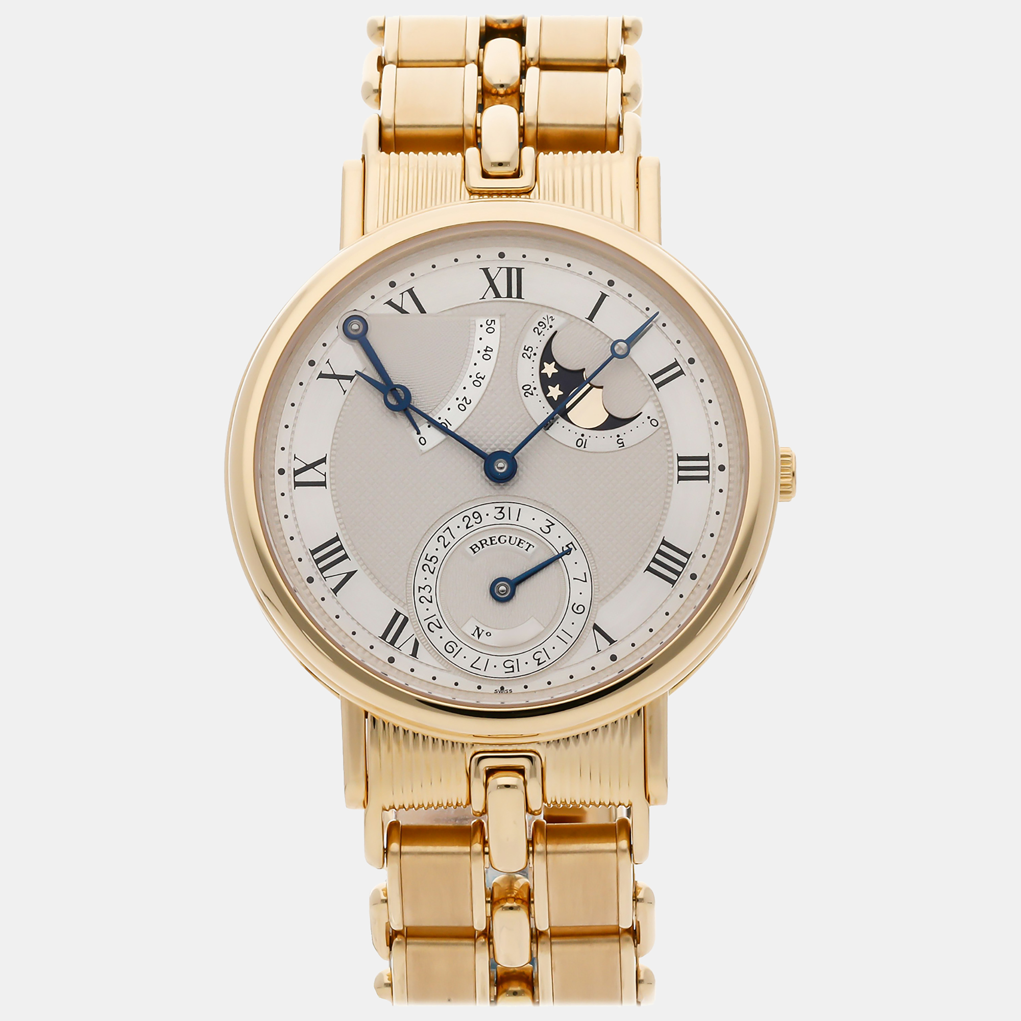 

Breguet Silver 18k Yellow Gold Classique 3130BA Automatic Men's Wristwatch 36 mm