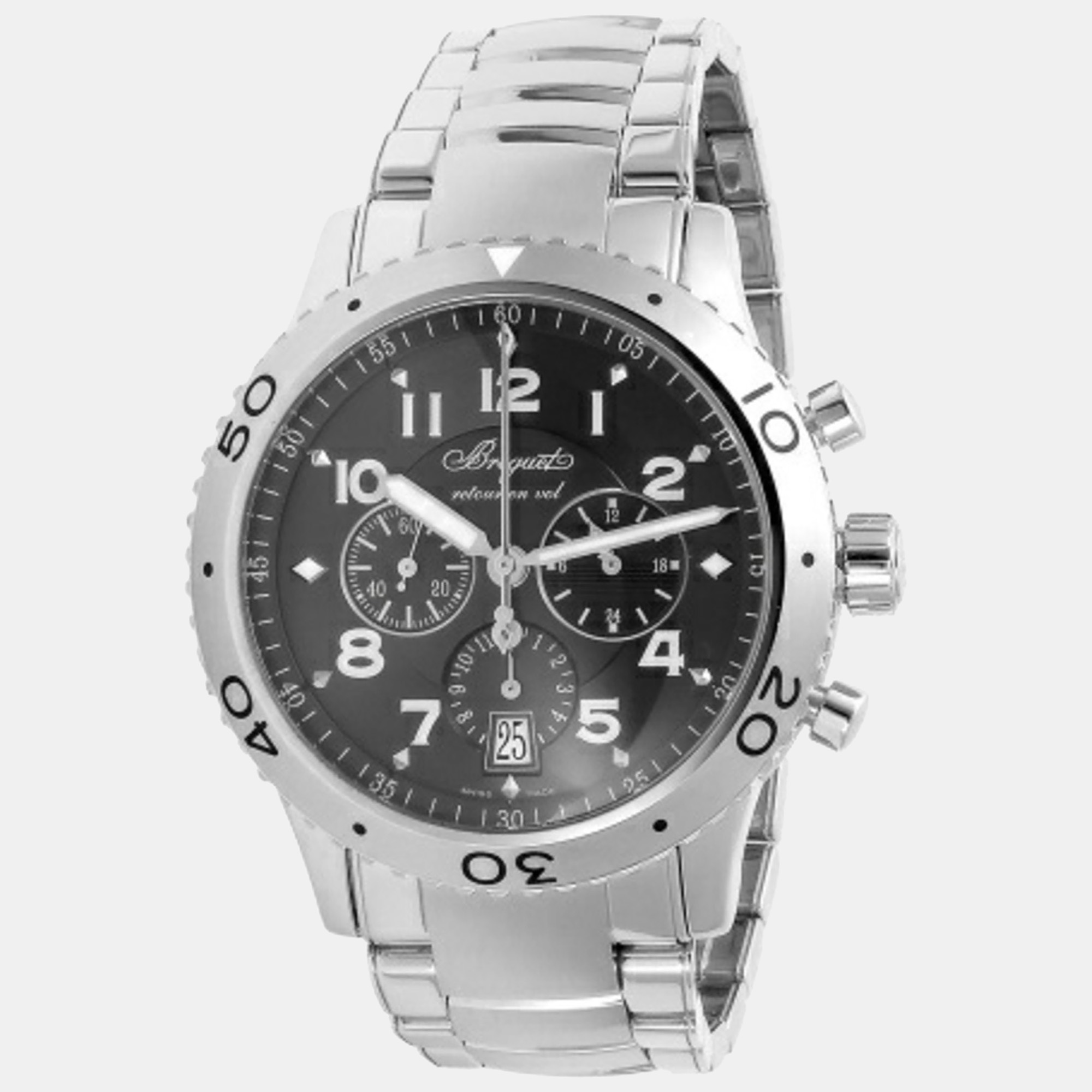 

Breguet Gray Stainless Steel Transatlantic Type XXI 3810ST Men's Watch 42 mm, Grey