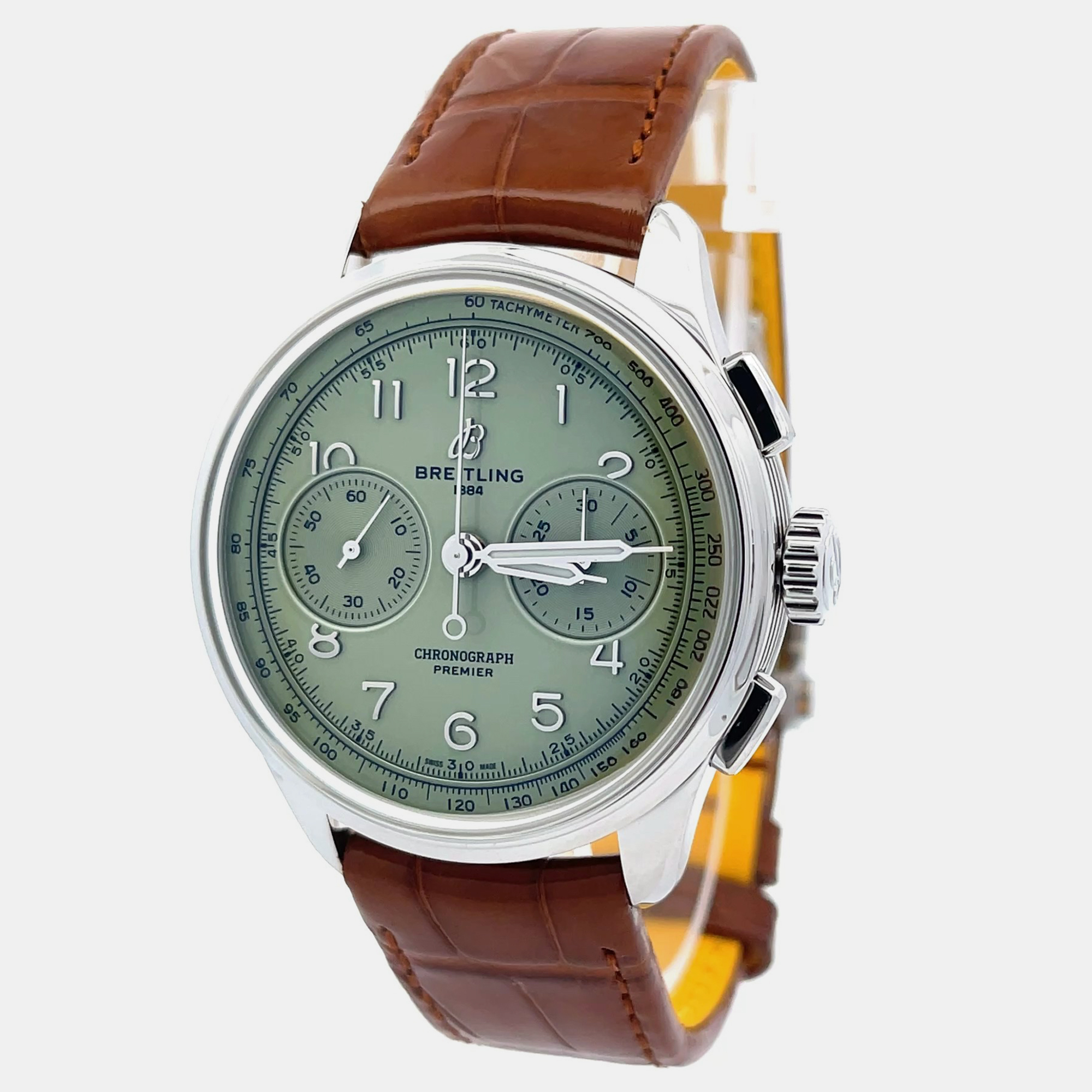 

Breitling Premier B09 Chronograph AB0930D31L1P1 Manual Winding Green Stainless Steel Men’s Wristwatch 40 mm