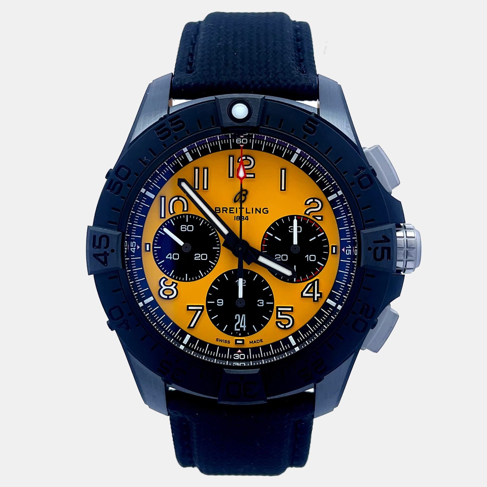 

Breitling Avenger SB0147101I1X2 Automatic Yellow Ceramic Men’s Wristwatch 44 mm