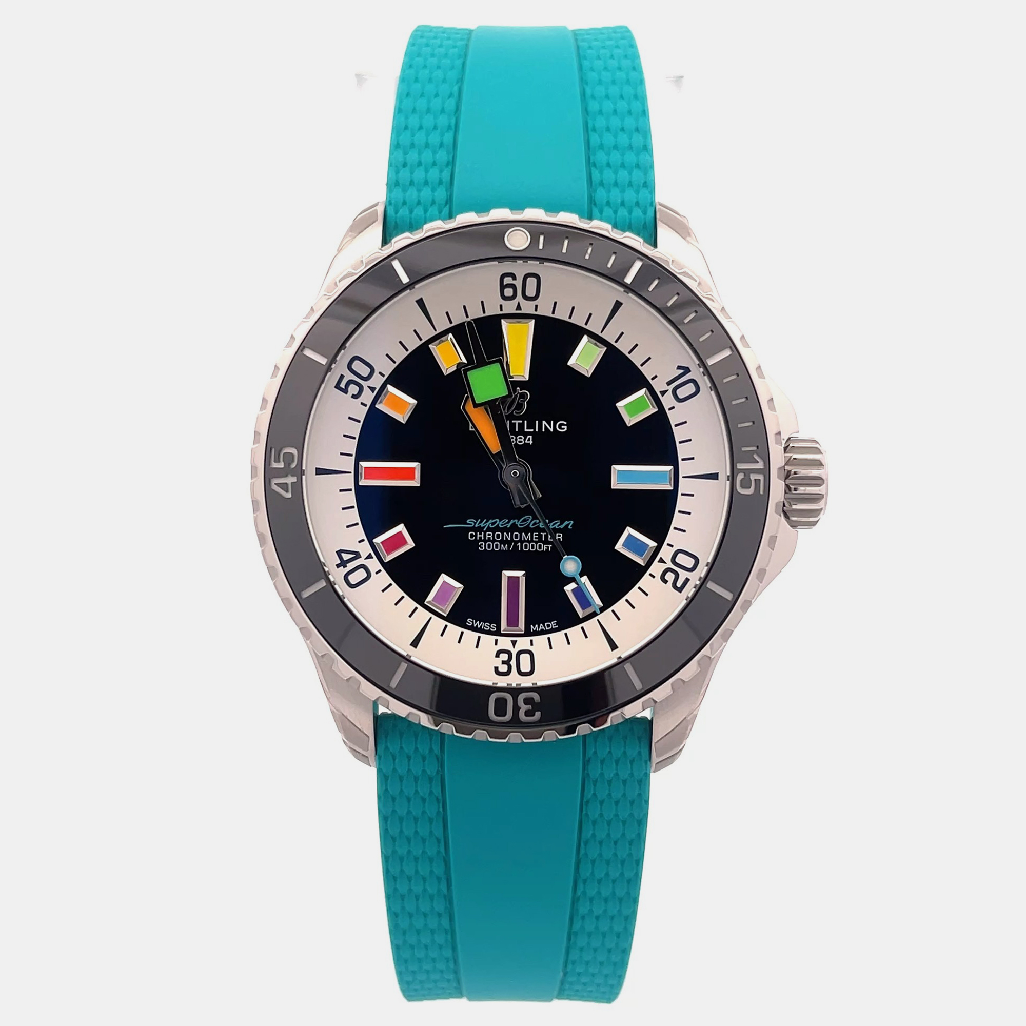 

Breitling Superocean A17375211B2S2 Automatic Black Stainless Steel Men’s Wristwatch 42 mm, Blue