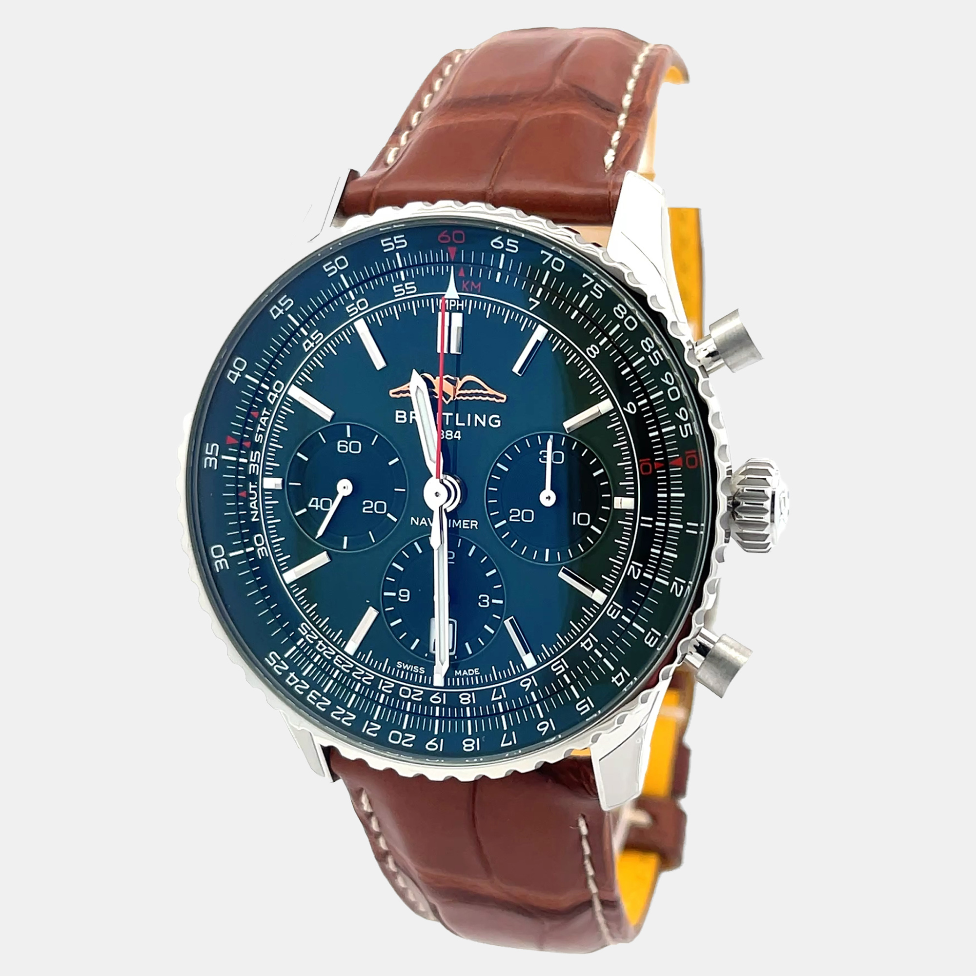 Breitling Navitimer AB01382B1L1P1 Automatic Green Stainless Steel Men’s Wristwatch 43 mm