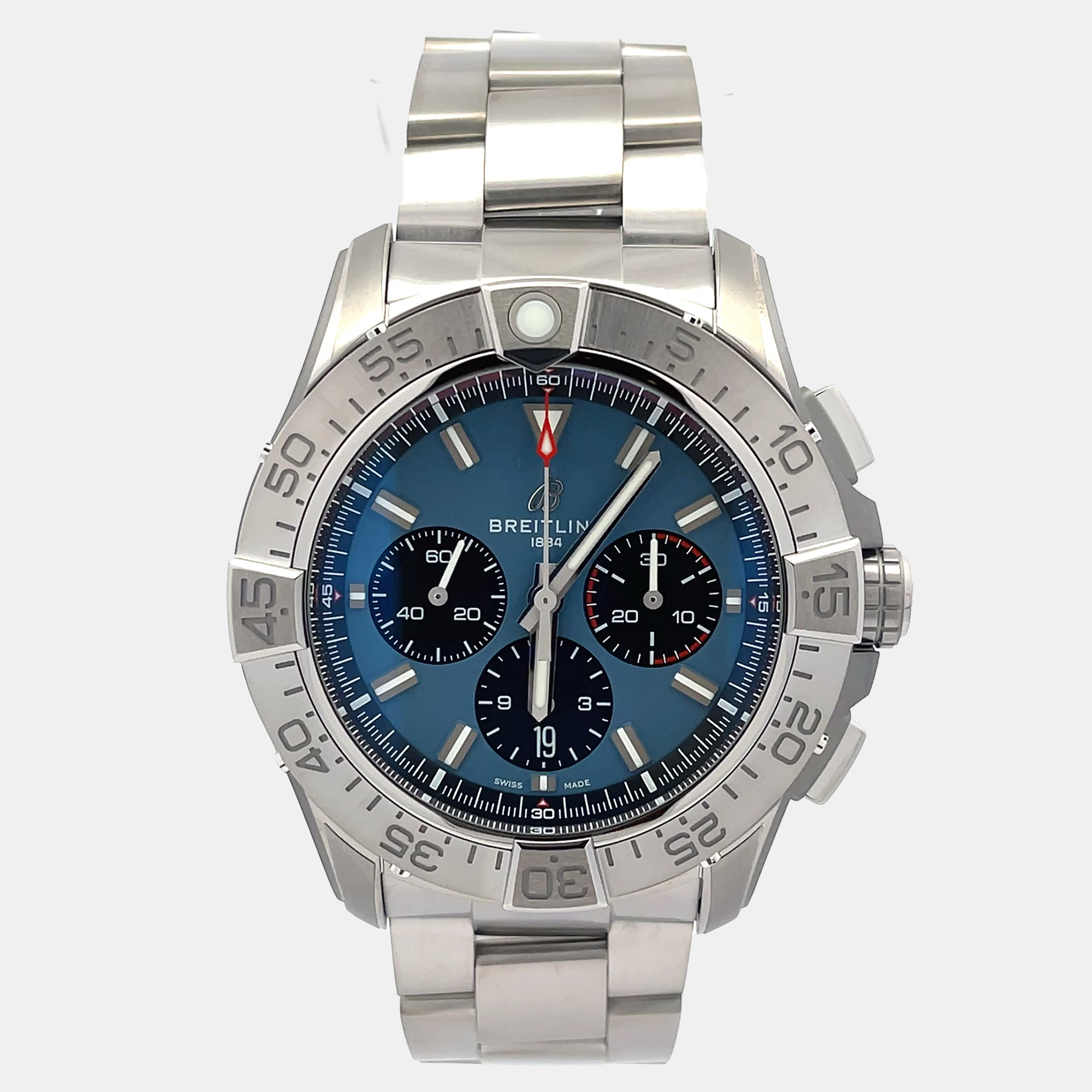 

Breitling Super Avenger EB0148101C1E1 Automatic Blue Stainless Steel Men’s Wristwatch 46 mm