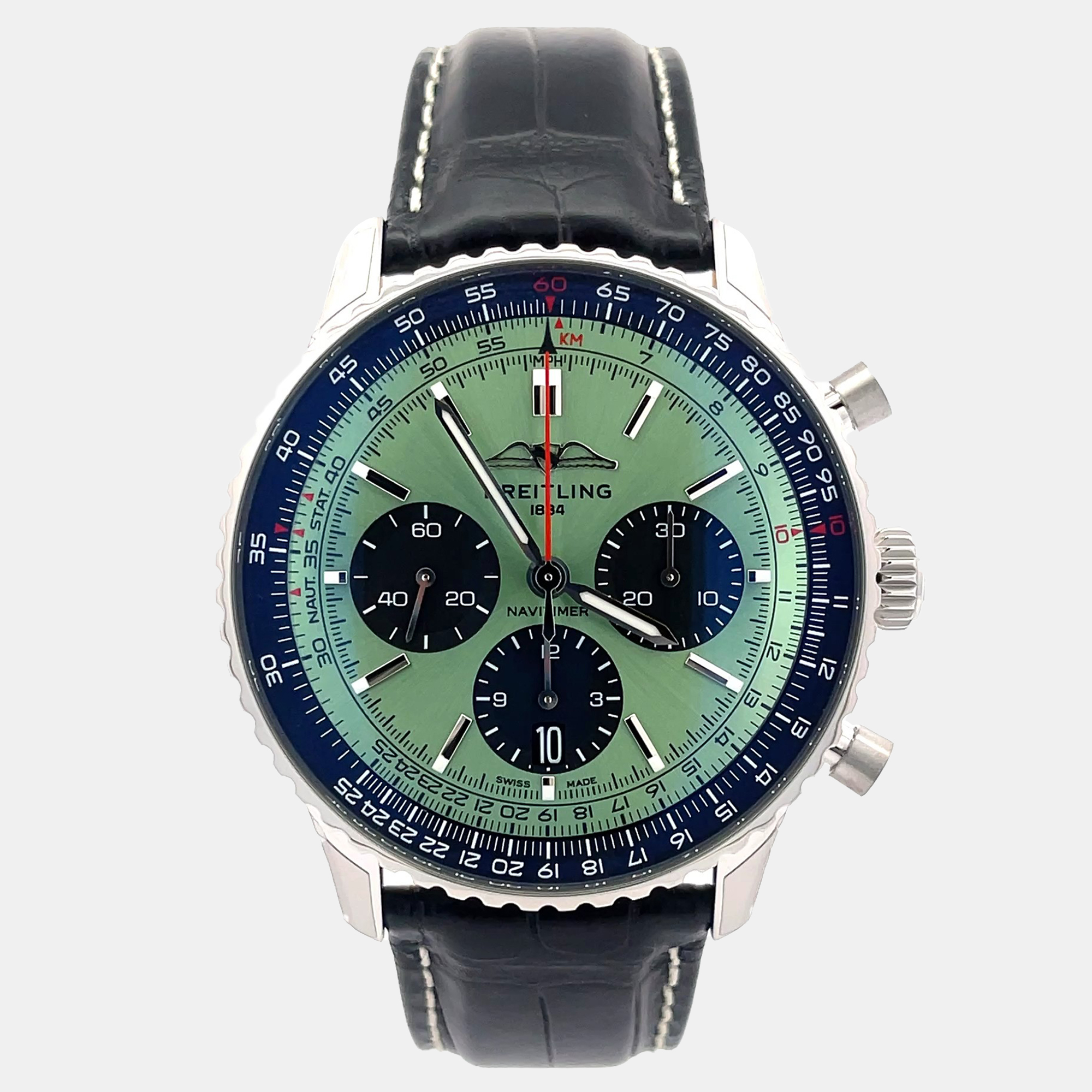 

Breitling Navitimer AB0138241L1P1 Automatic Green Stainless Steel Men’s Wristwatch 43 mm