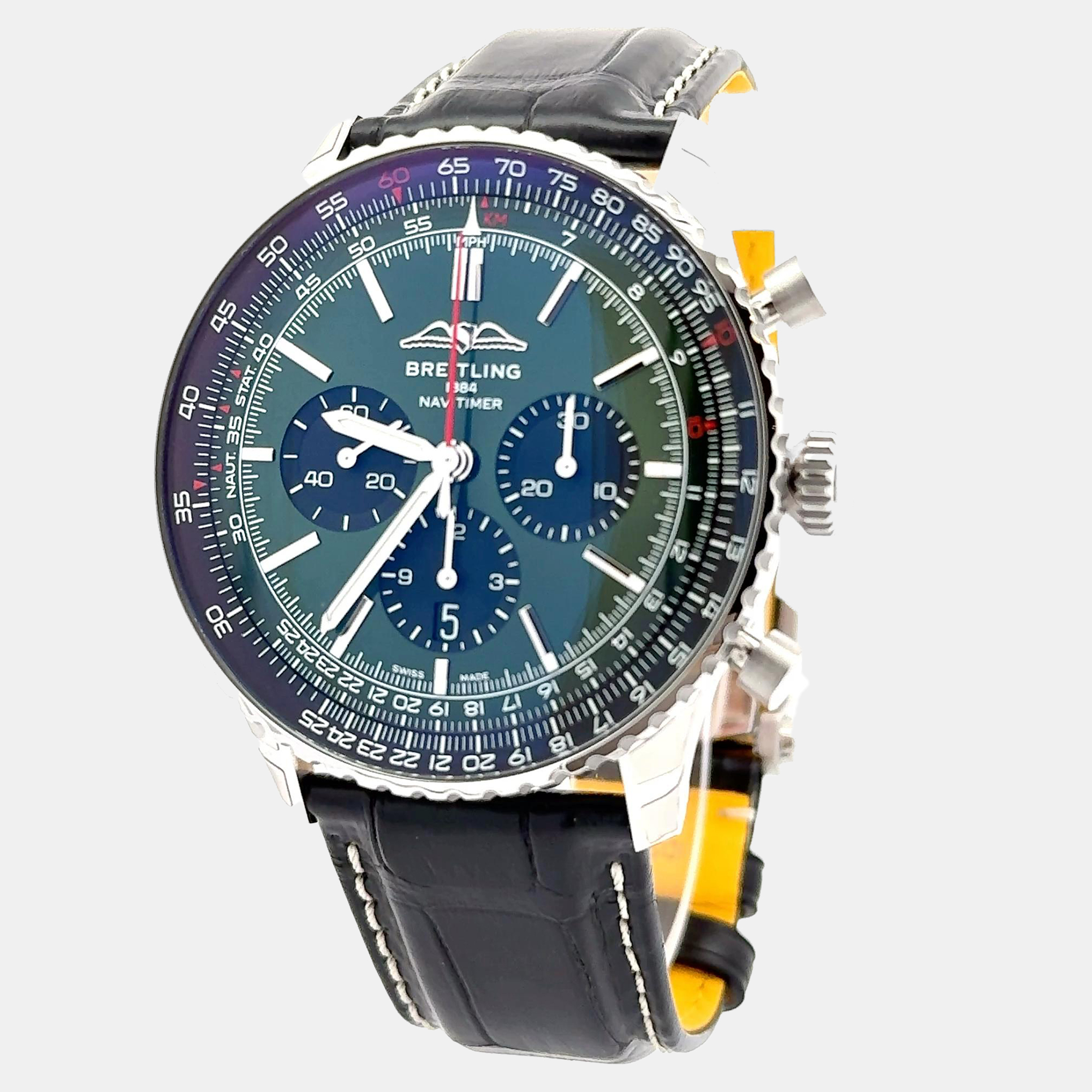 Breitling Navitimer AB0137241L1P1 Automatic Green Stainless Steel Men’s Wristwatch 46 mm