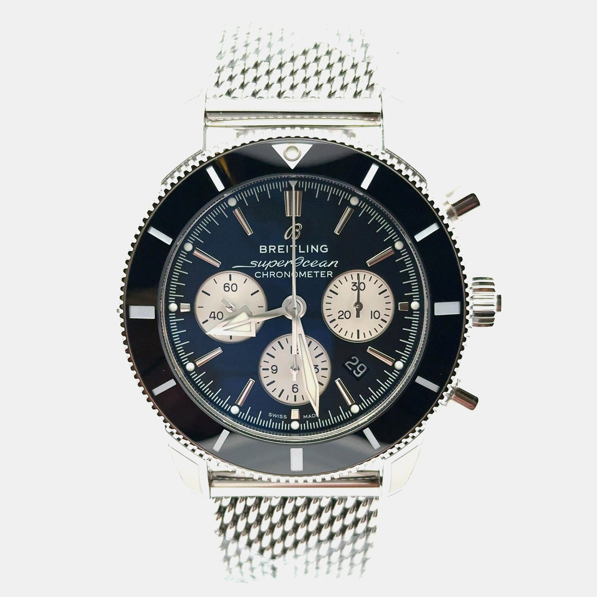 

Breitling Superocean Heritage II Chronograph B01 AB0162121B1A1 Automatic Black Stainless Steel Men's Wristwatch