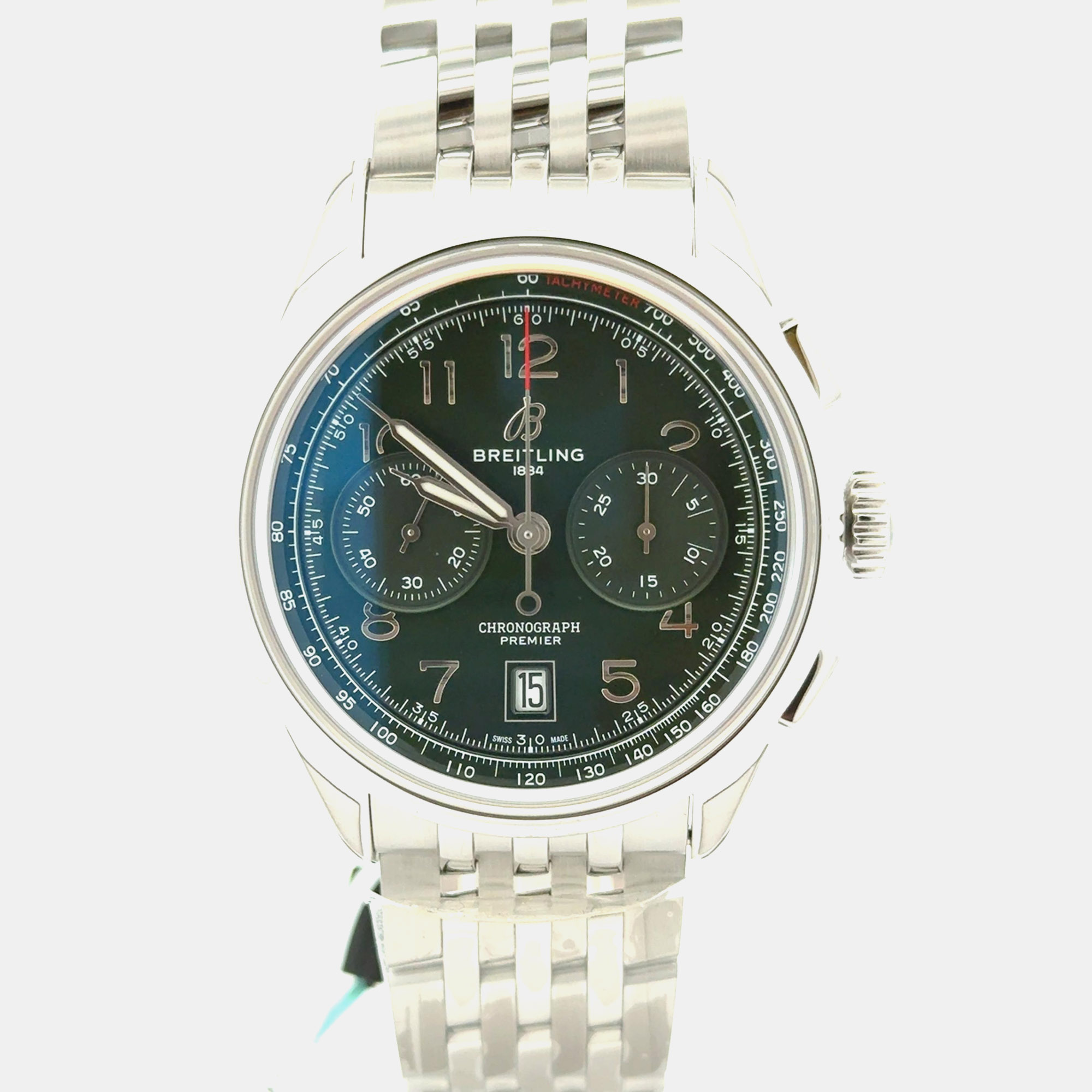 

Breitling Premier B01 Chronograph 42 AB0145371L1A1 Automatic Green Stainless Steel Men's Wristwatch