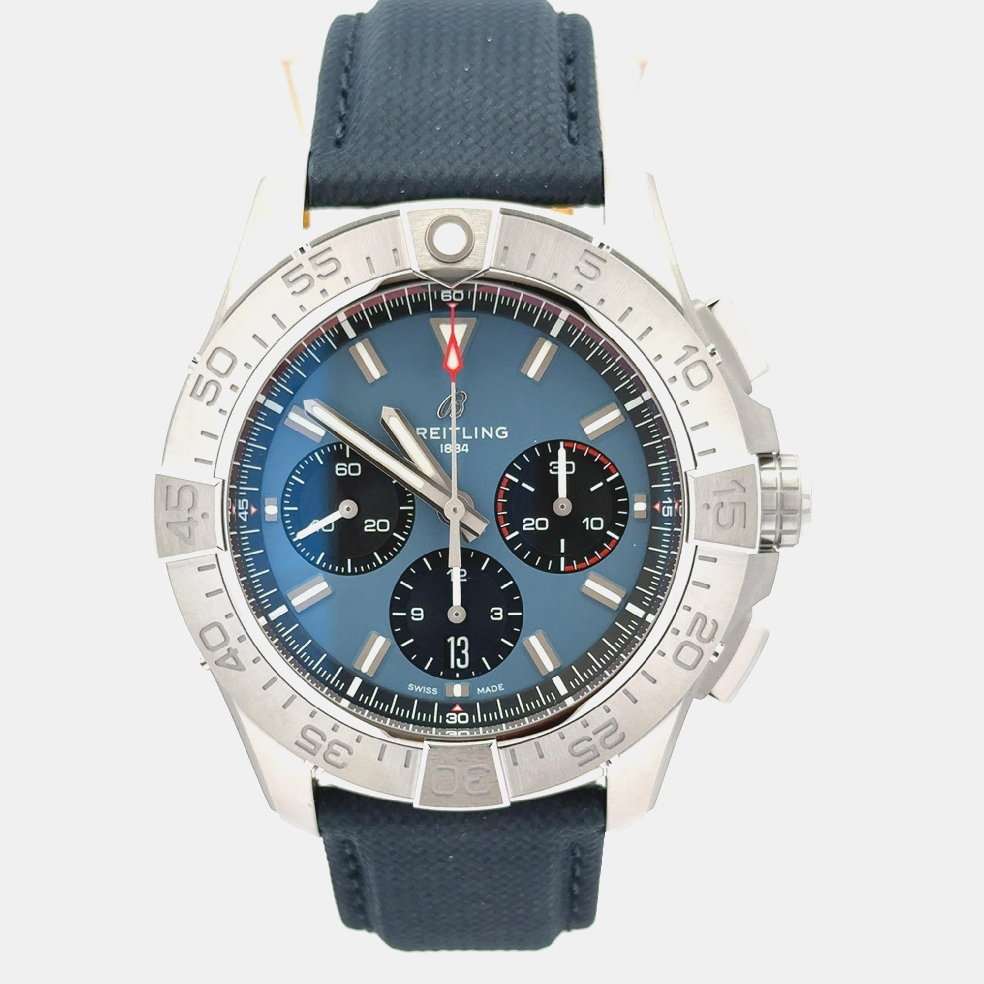 

Breitling Avenger B01 Chronograph 44 AB0147101C1X1 Automatic Blue Stainless Steel Men's Wristwatch
