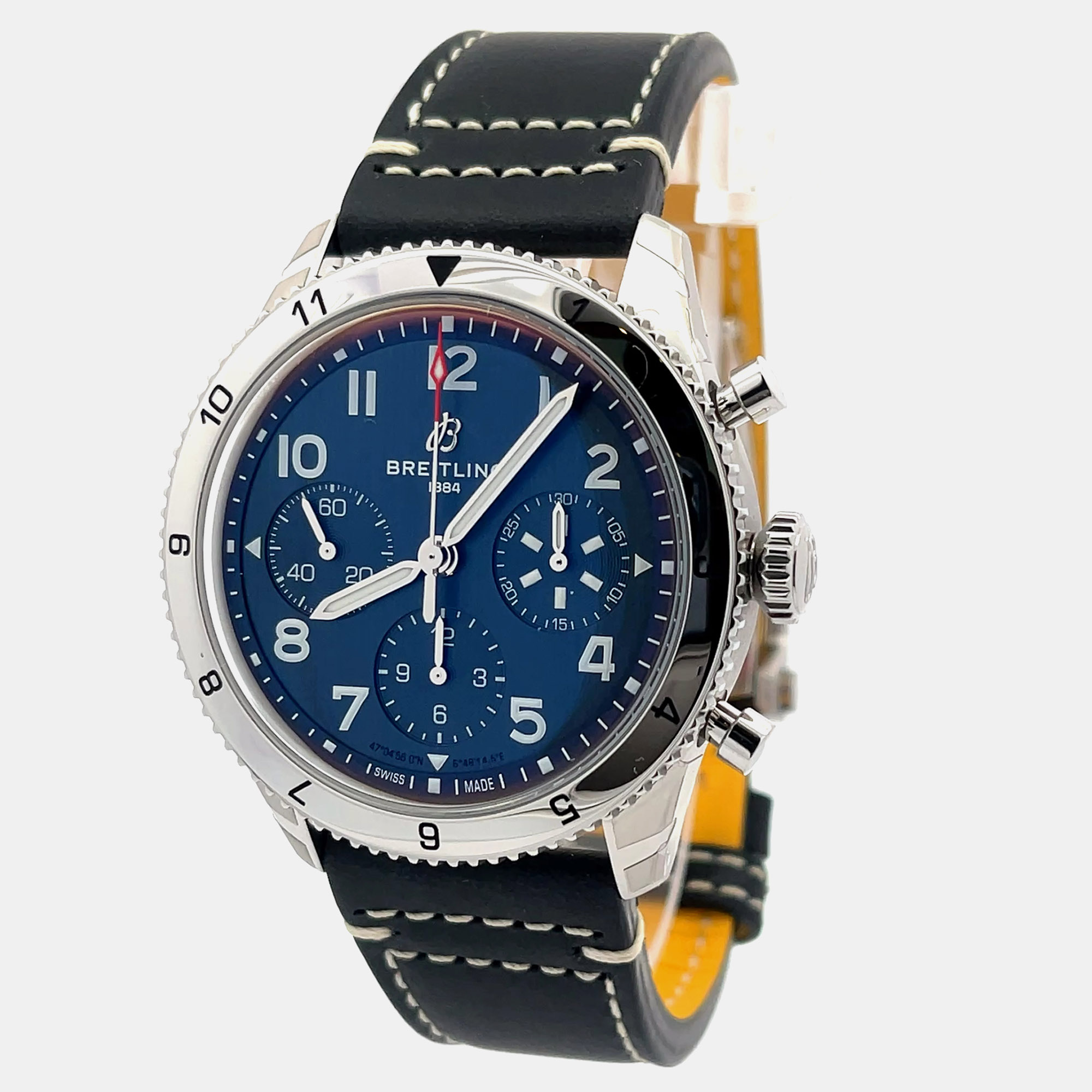 

Breitling Avi Chronograph 42 Tribute To Vought F4U Corsair A233801A1C1X1 Automatic Blue Stainless Steel Men's Wristwatch