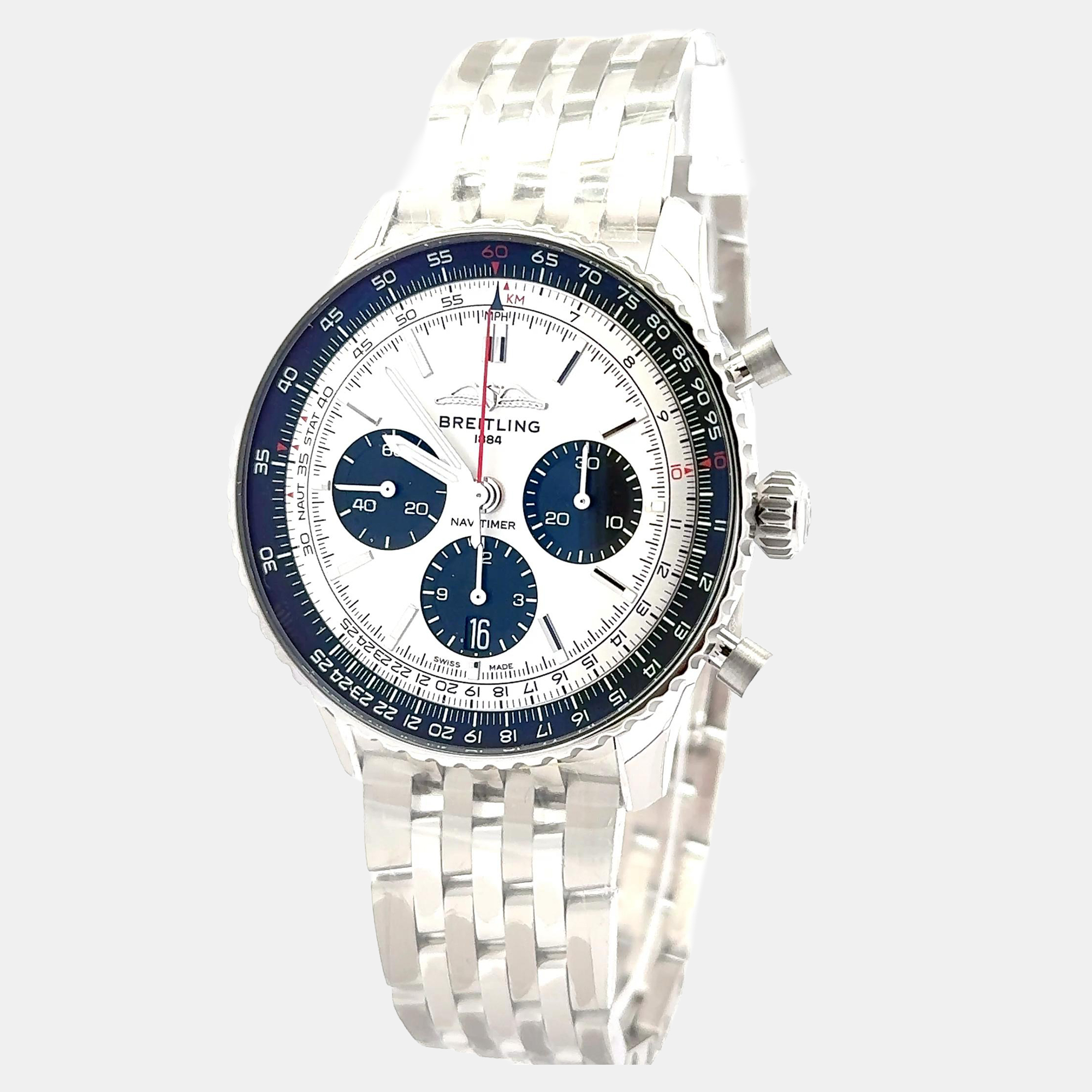 Breitling Navitimer AB0138241G1A1 Silver Stainless Steel Automatic Men's Wristwatch 43mm