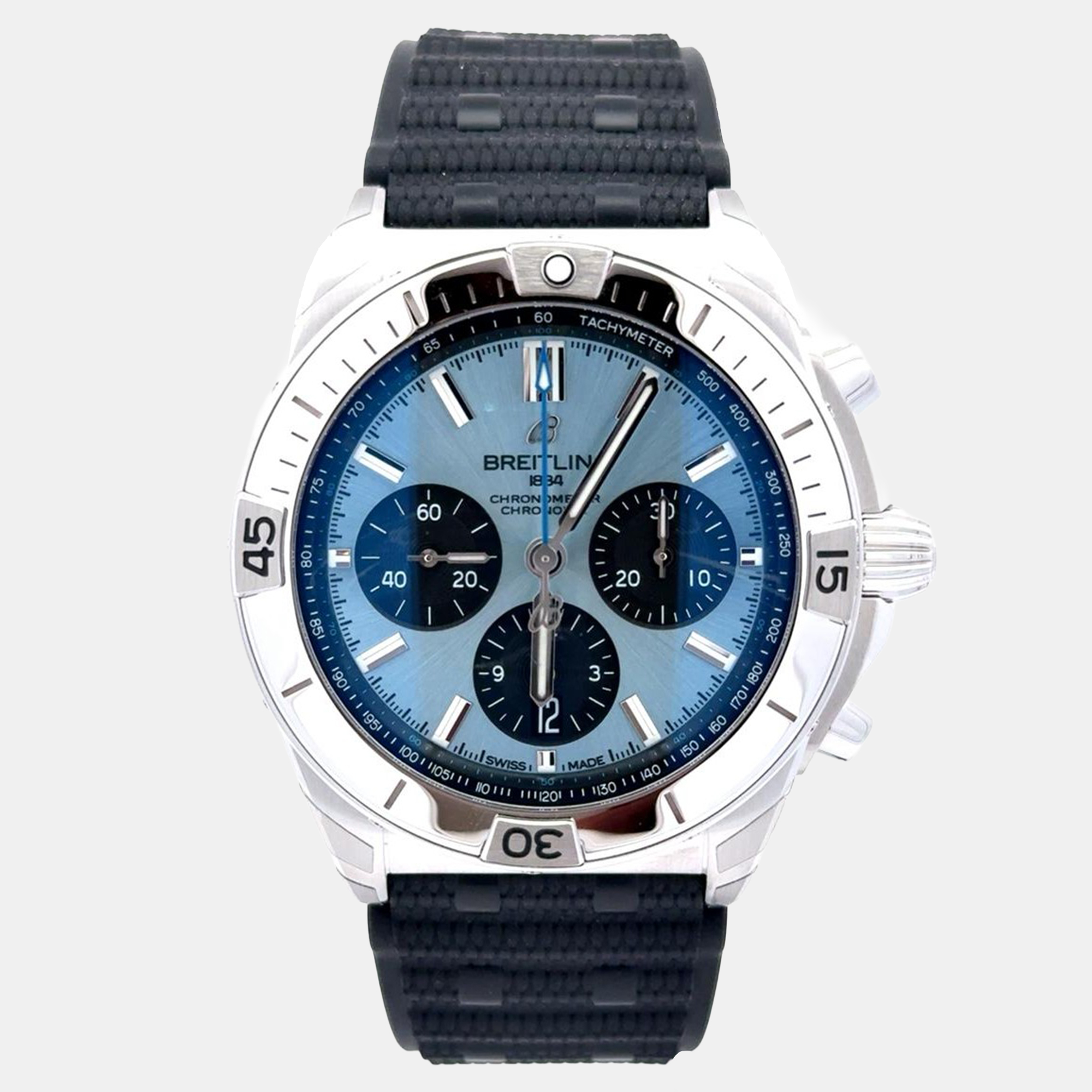 Breitling Chronomat PB0134101C1S2 Ice Blue Stainless Steel Automatic Men's Wristwatch 42mm