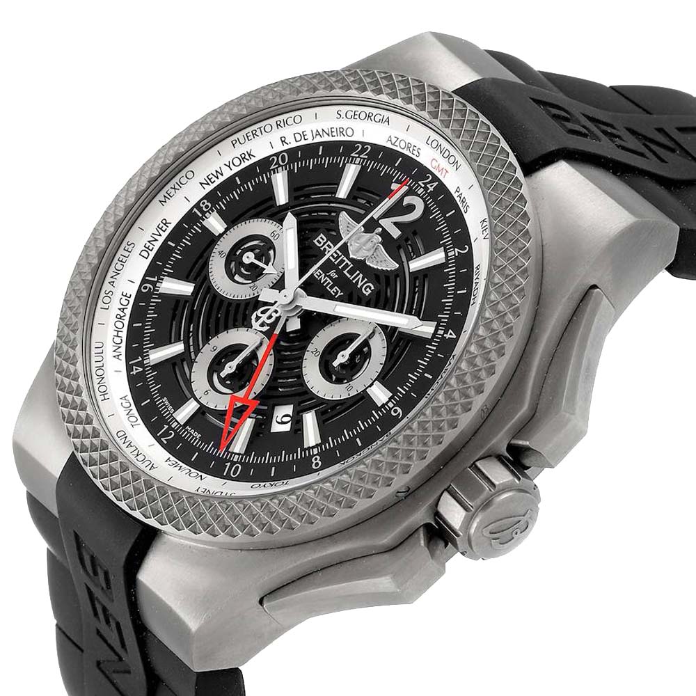 

Breitling Grey Titanium Bentley GMT EB0432 Men's Wristwatch 45 MM